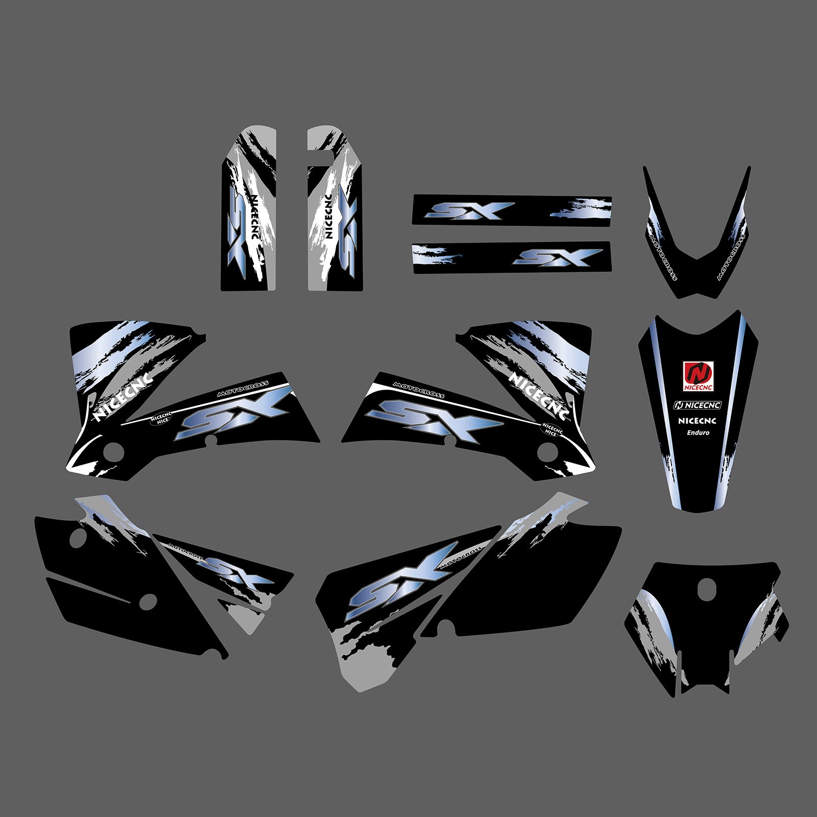 Motorcycle Full Graphics Decals Stickers Kit For KTM SX 2003-2004