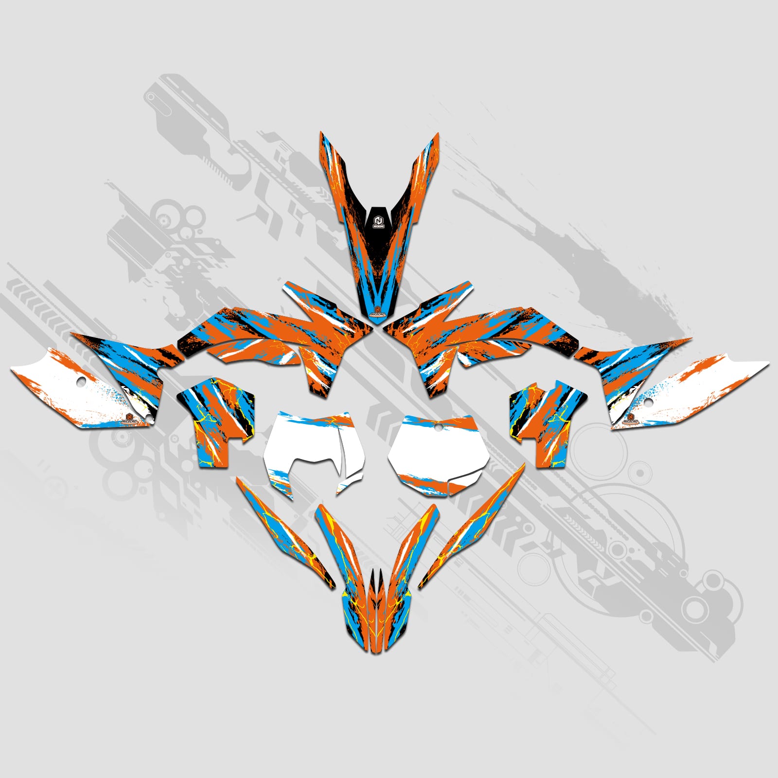 Full Graphics Decals Stickers Kit For KTM SX 2011-2012 XCW 2013