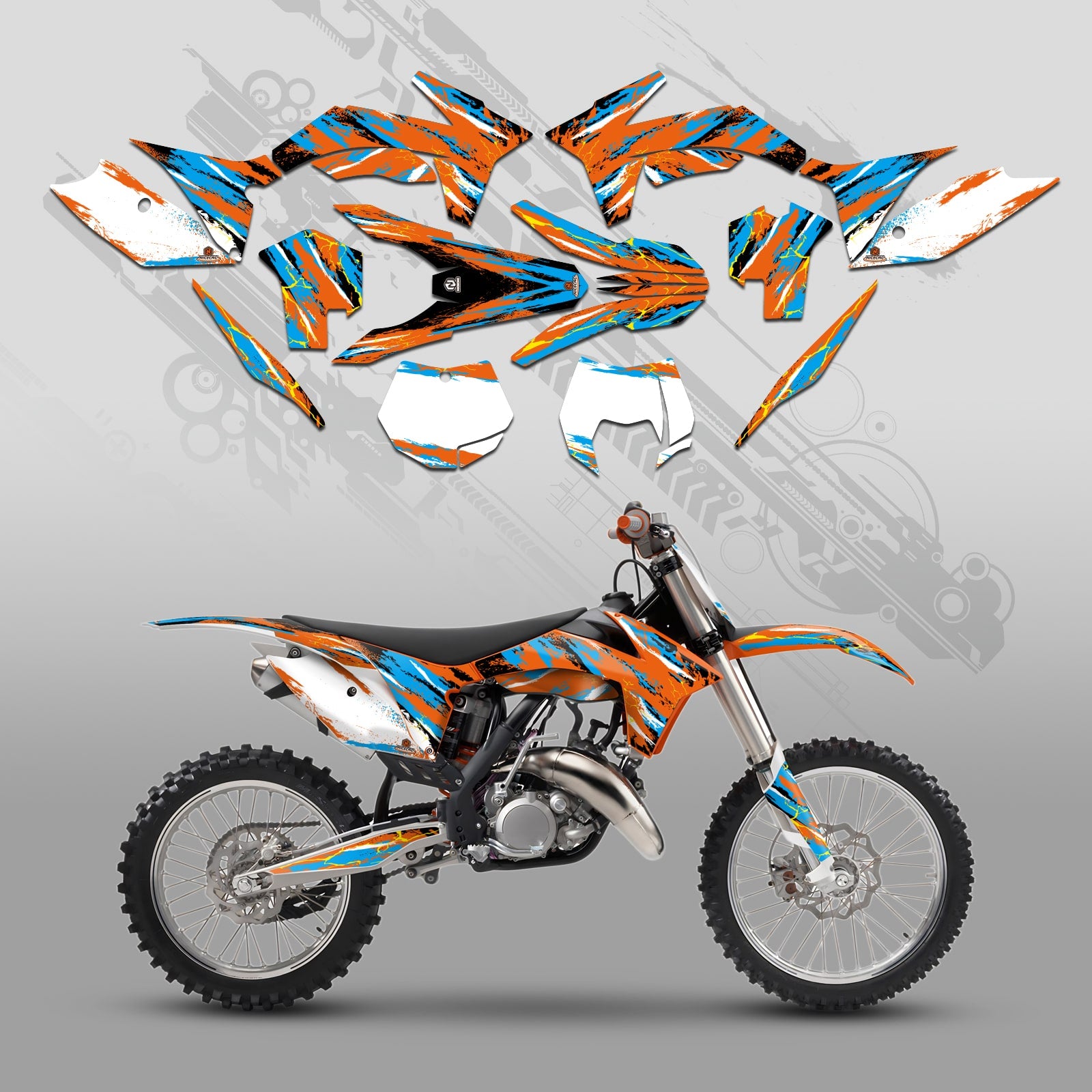 Full Graphics Decals Stickers Kit For KTM SX 2011-2012 XCW 2013