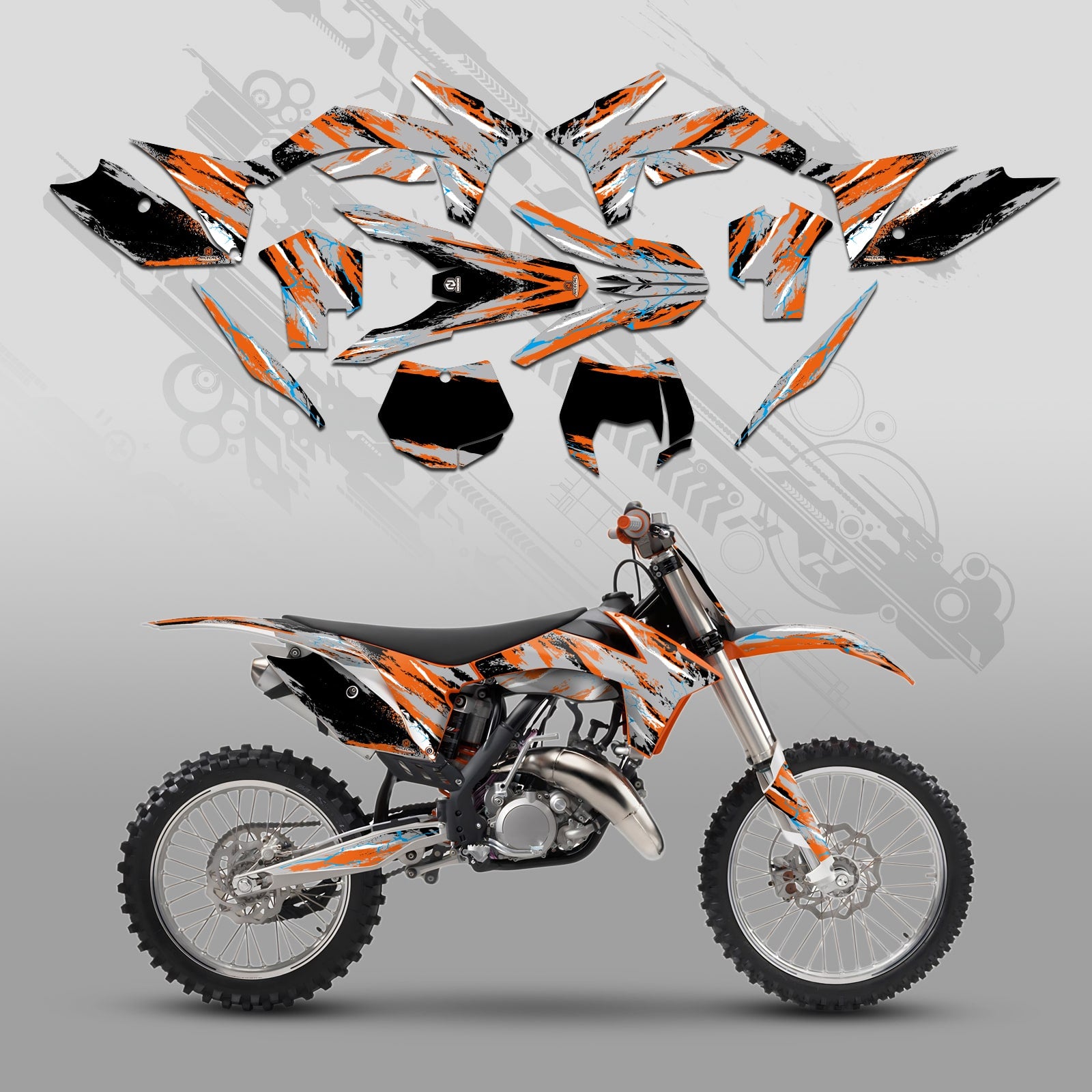 Full Graphics Decals Stickers Kit For KTM SX 2011-2012 XCW 2013