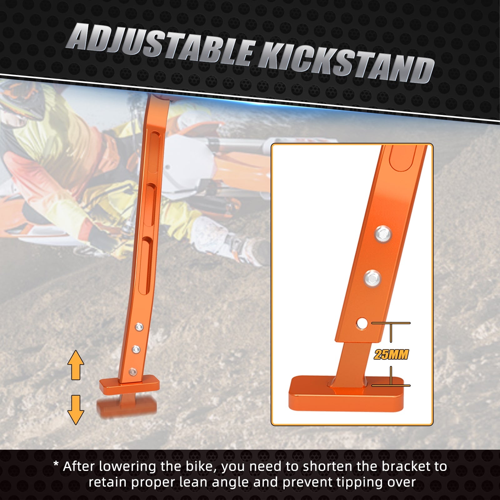 Adjustable Kickstand Aluminum Lowering Link For KTM SX SX-F HUSQVARNA TC/FC GAS GAS