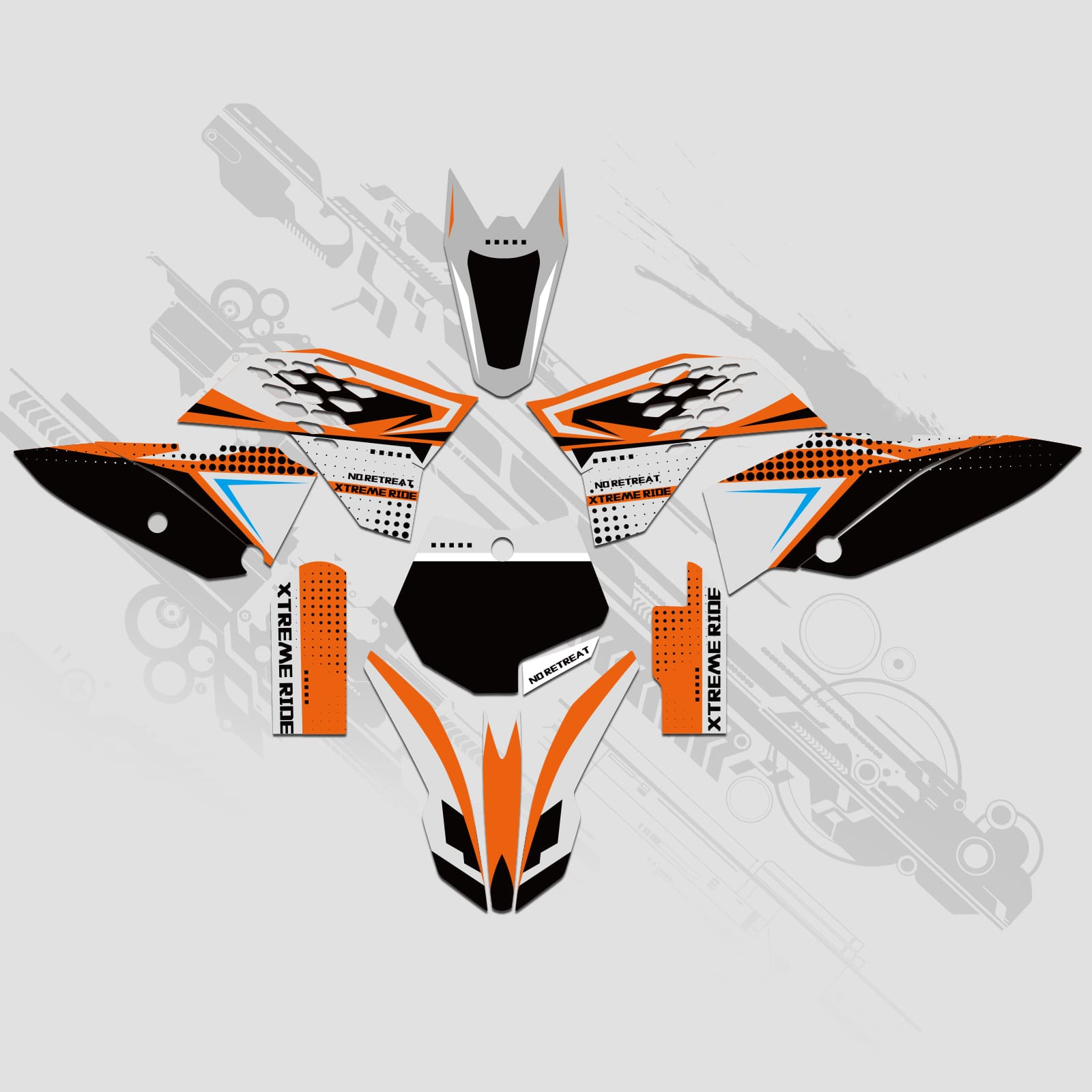 Full Graphics Decals Stickers Kit For KTM SX65 2009-2015