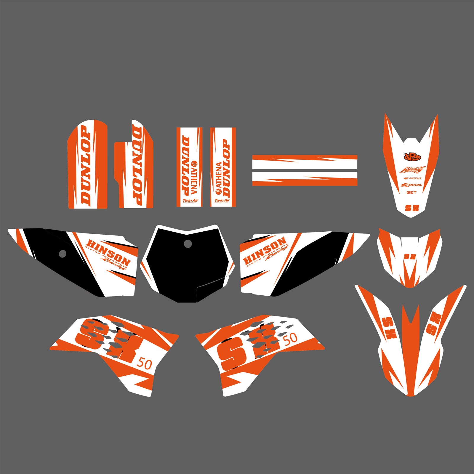 Motorcycle Graphics Background Decals Stickers Kits for KTM SX65 2009-2015