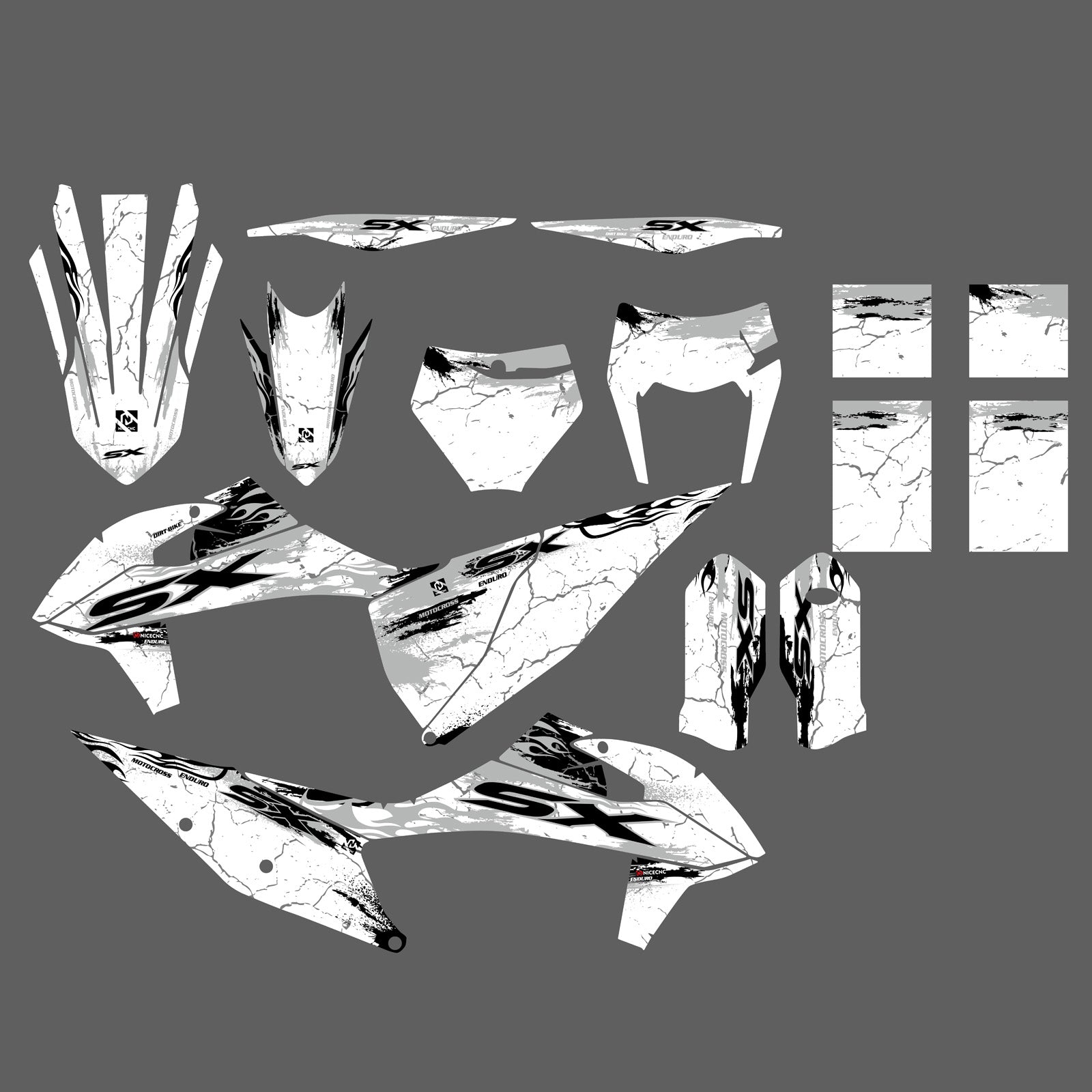 Motorcycle Graphics Kit Decals Stickers Deco For KTM 125 150 250 350 450 SX SXF 2019-2022