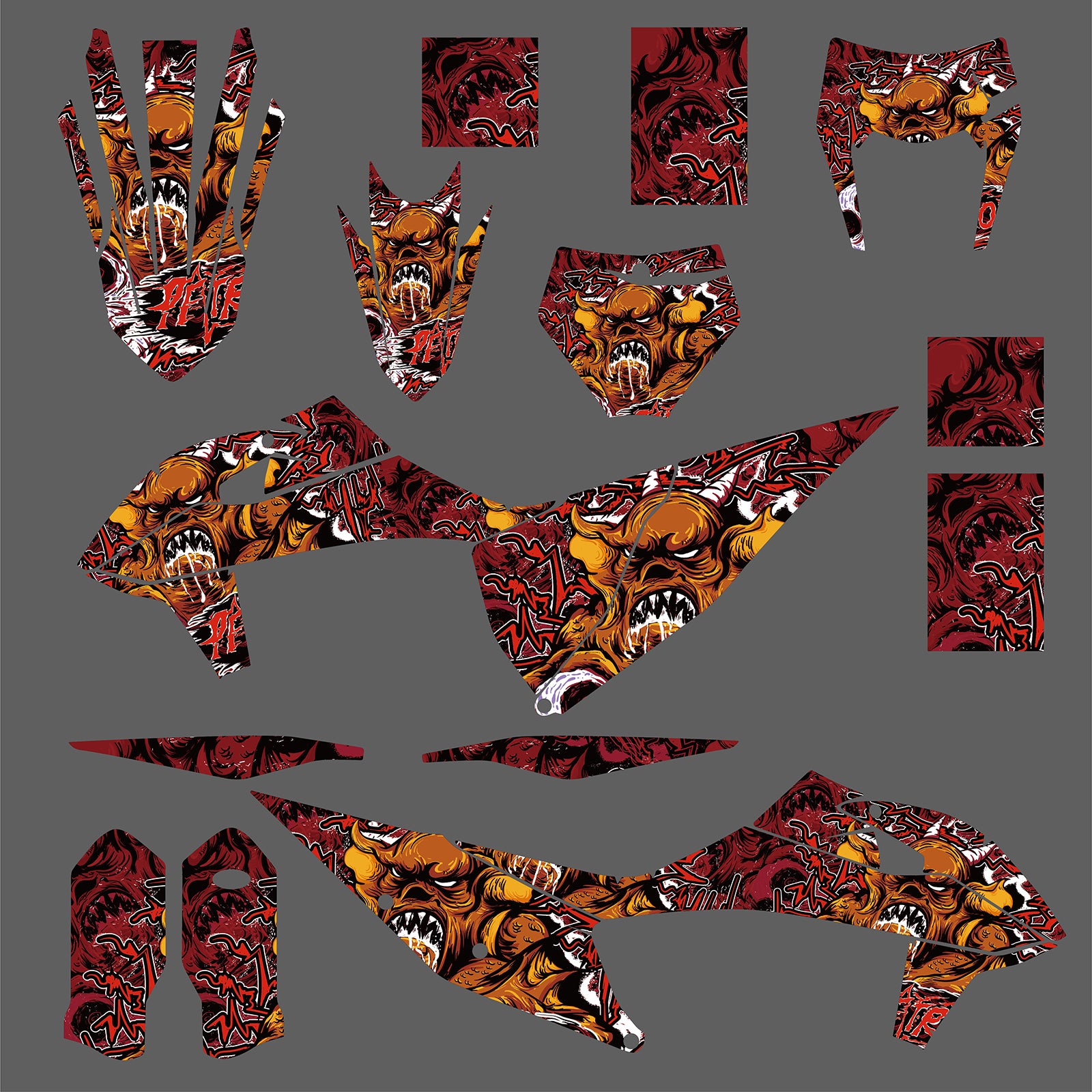 Motorcycle Graphic Decals Stickers Kit For KTM SX SXF XCF 2019-2022