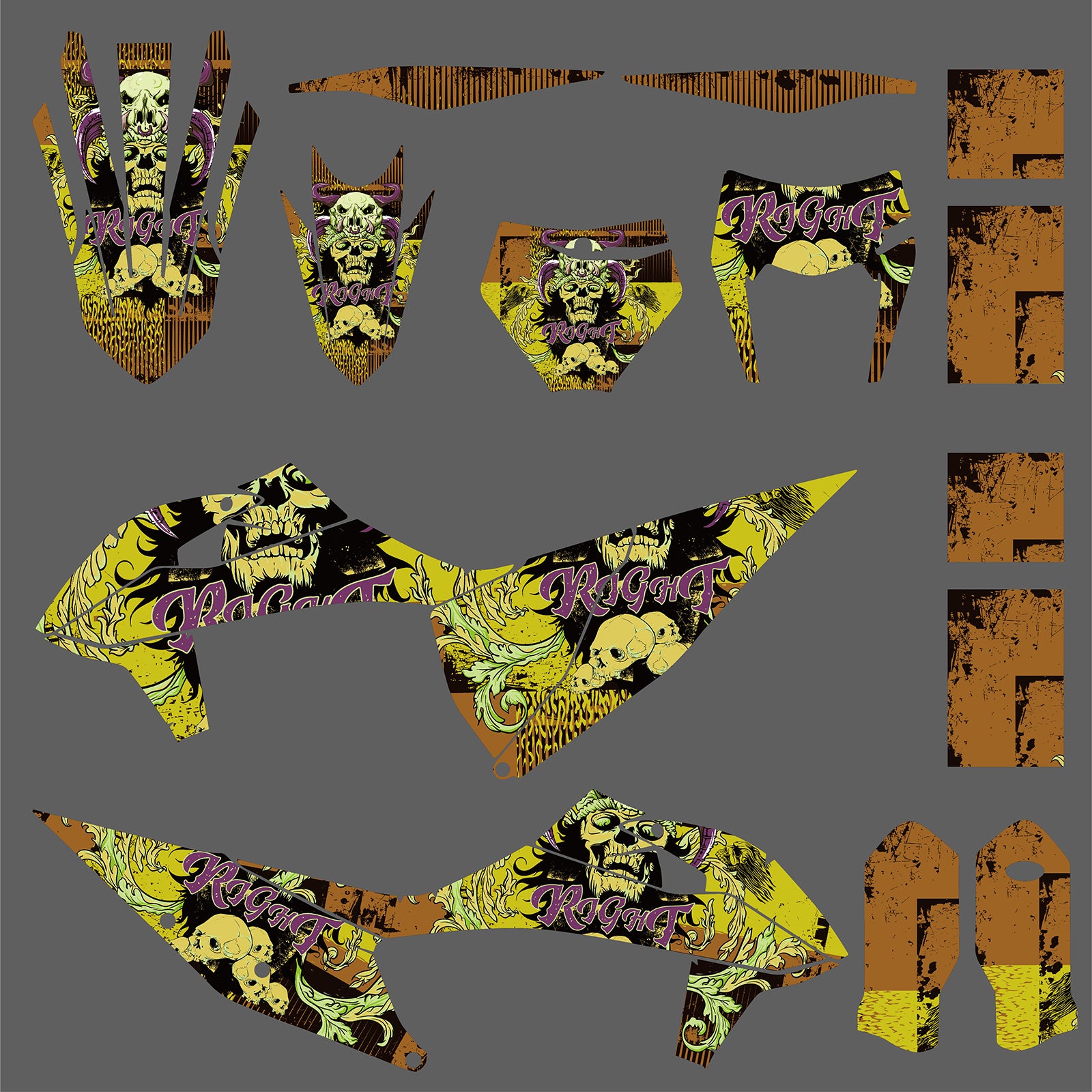 Motorcycle Graphic Decals Stickers Kit For KTM SX SXF XCF 2019-2022