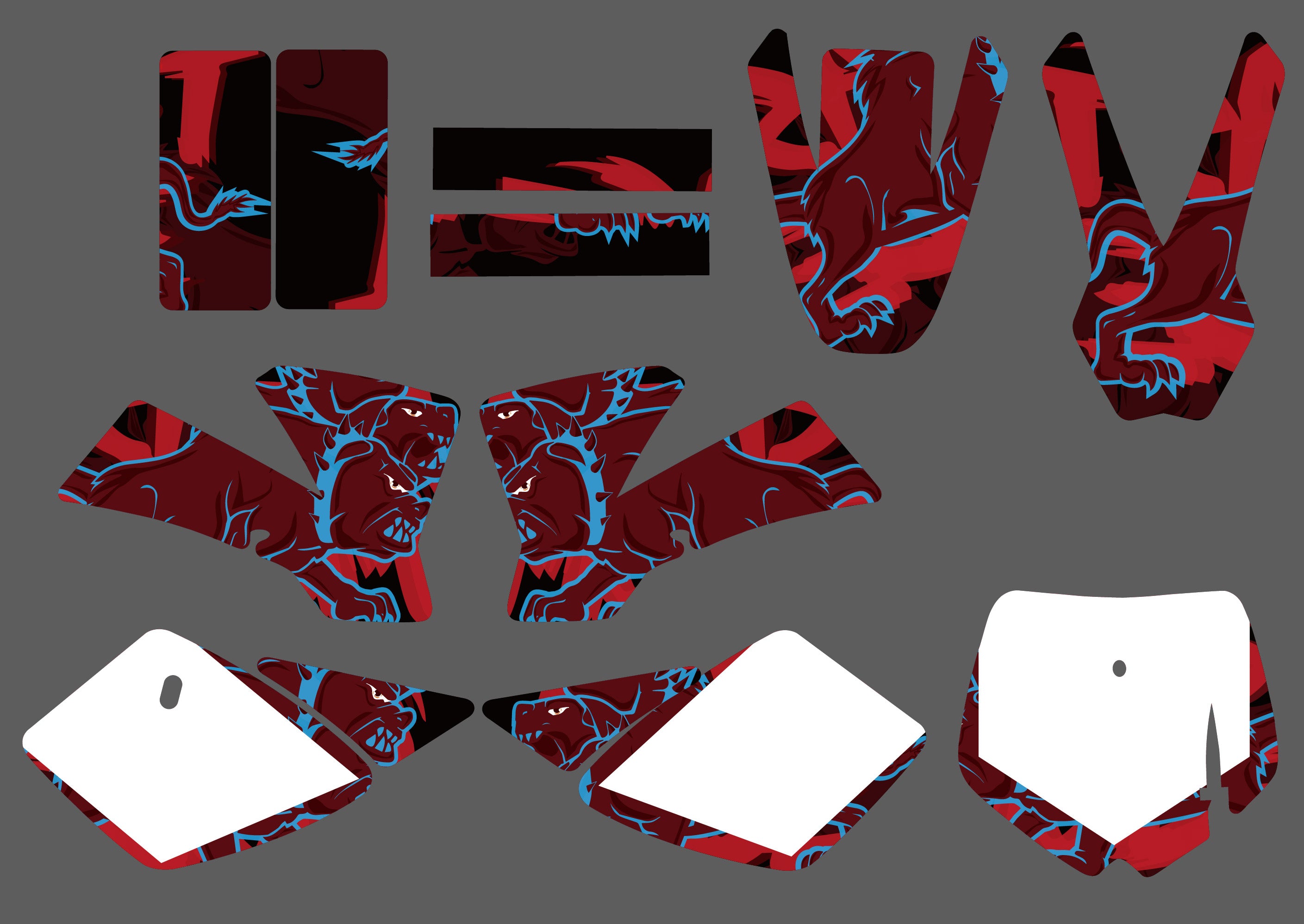 Motorcycle Graphic Full Decals Stickers Kit For KTM SX50 2002-2008