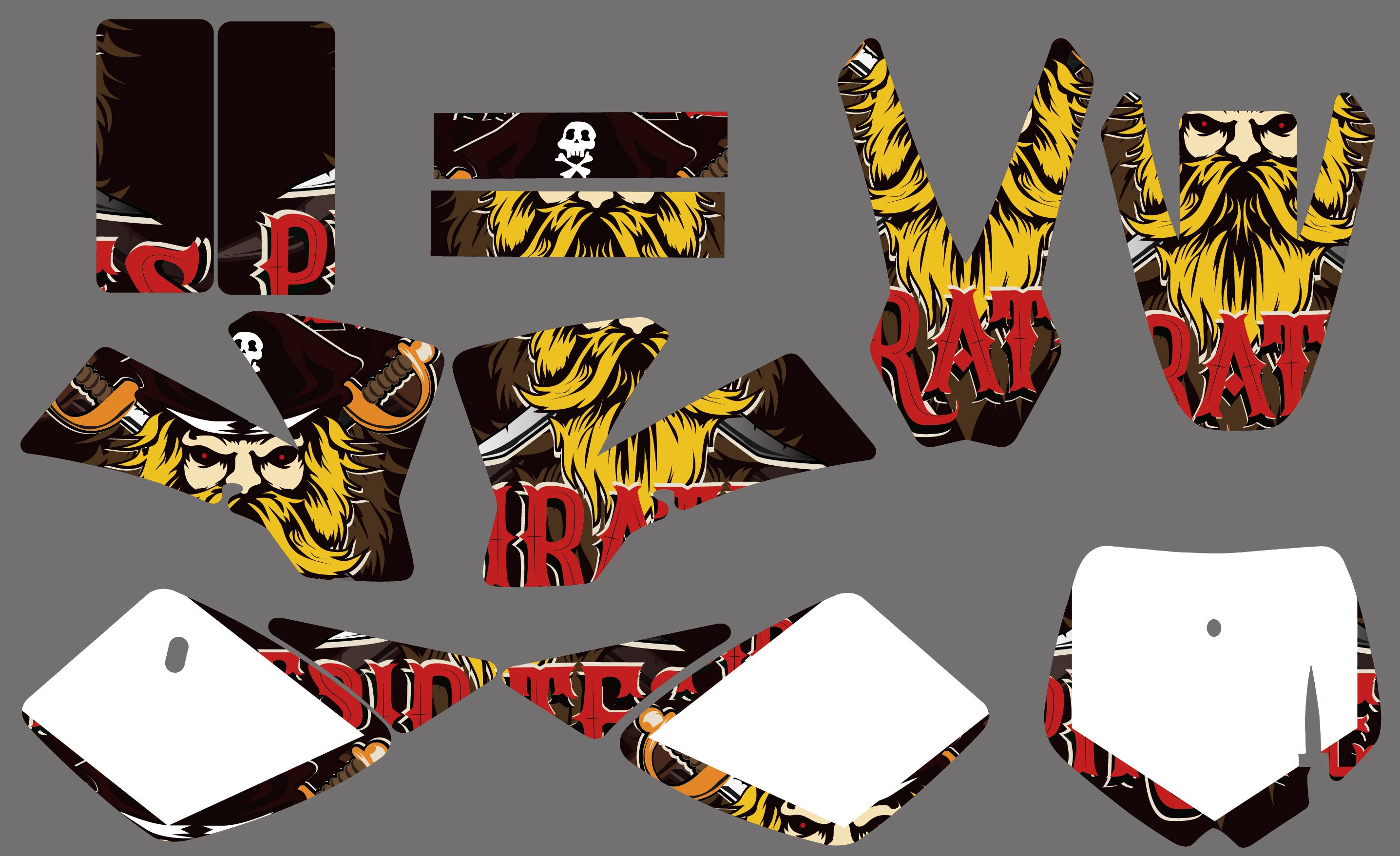 Motorcycle Graphic Full Decals Stickers Kit For KTM SX50 2002-2008