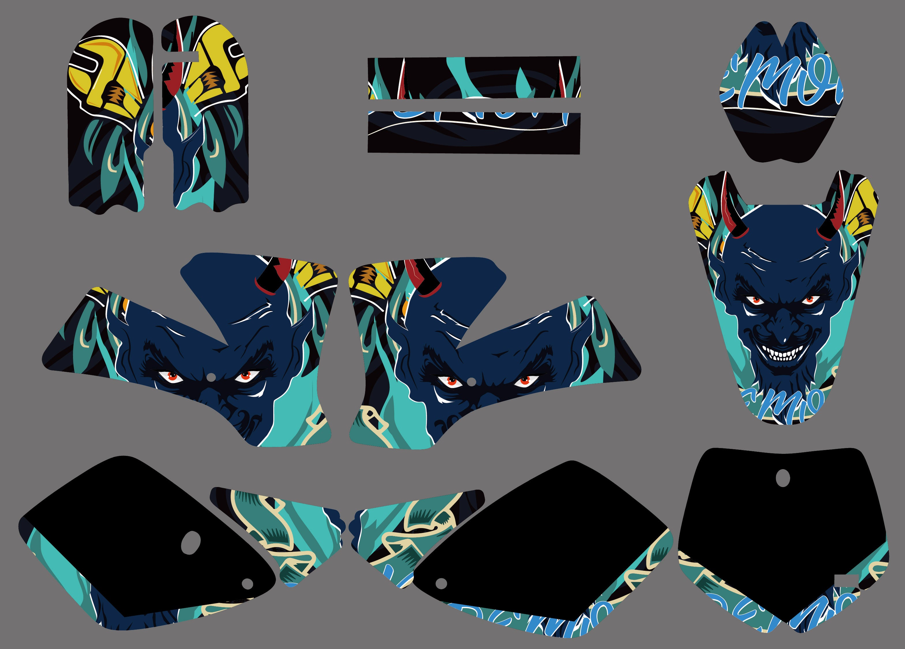 Motorcycle Graphic Decals Stickers Kit For KTM SX65 2002-2008