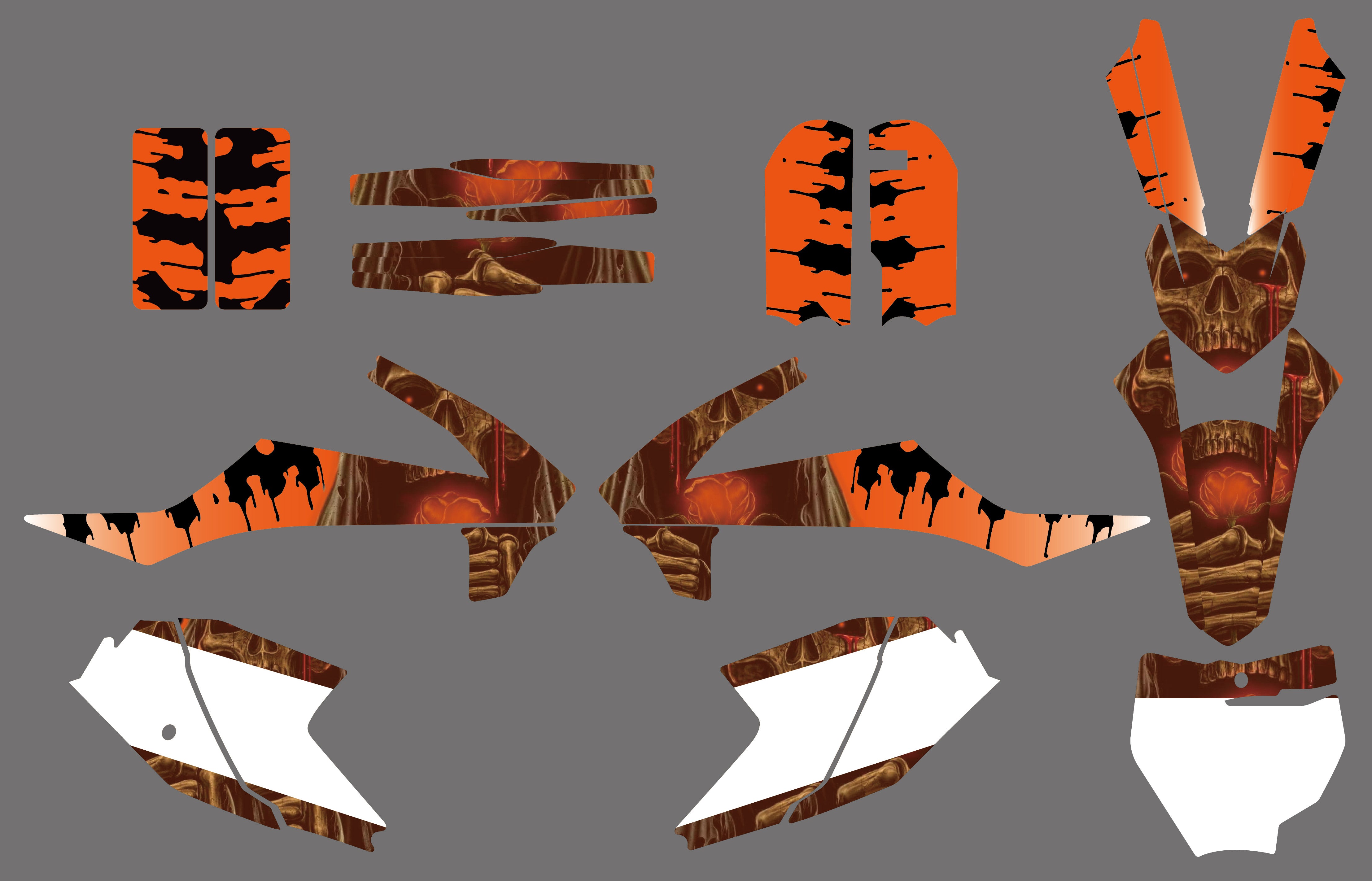 Motorcycle Team Graphic Decals Stickers Kit For KTM SX65 2016-2020