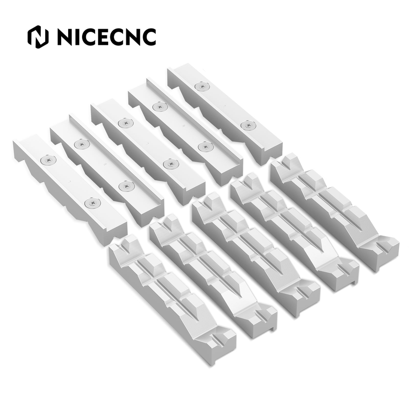 10PCS Motorcycle UTV ATV "V" Shape Vise Soft Jaws For Kurt 6" 8" Vise Chick