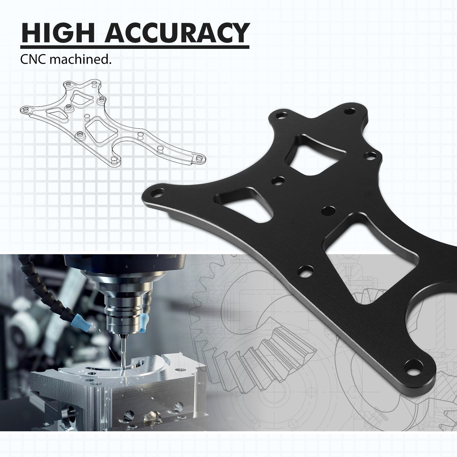 For LS Truck Factory Location Alternator Power Steering Bracket For LQ4 LQ9 LY5 4.8L 5.3L 6.0L