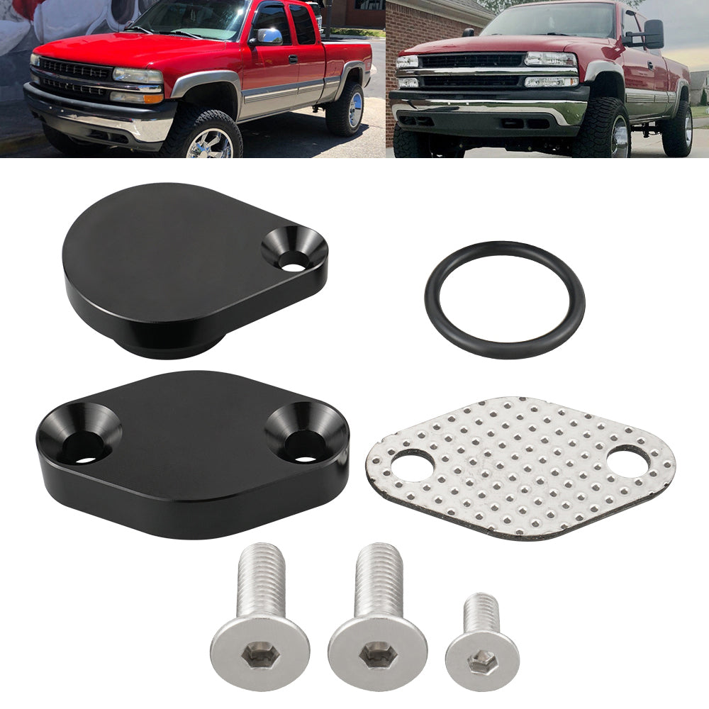 EGR Delete Kit Intake Exhaust Block Off Plate For LS LSX 4.8L 5.3L 6.0L Duramax Silverado 2500 3500