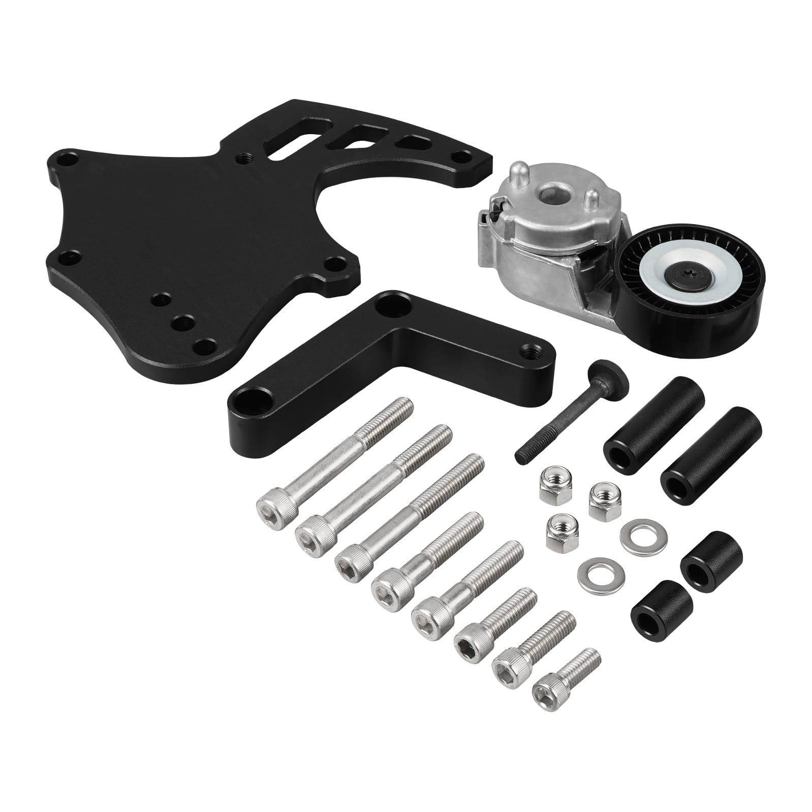 LS Truck Sanden 508 A/C Compressor Bracket W/Tensioner Kit For 4.8 5.3 6.0 6.2L SUV Truck Engine