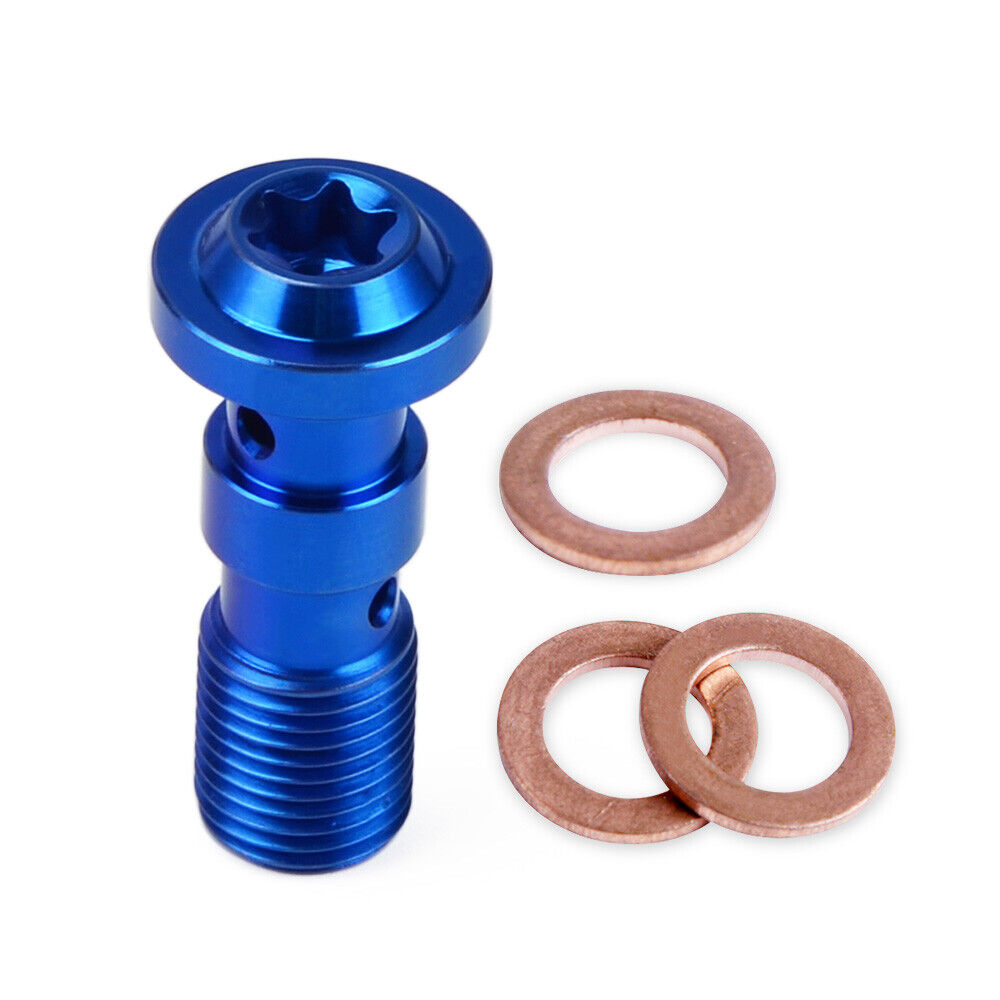 M10 X 1.0 Dual Brake Banjo Bolt Double Hole For APRILIA RSV4 1000 BMW R1200GS KTM 1290 Super Duke