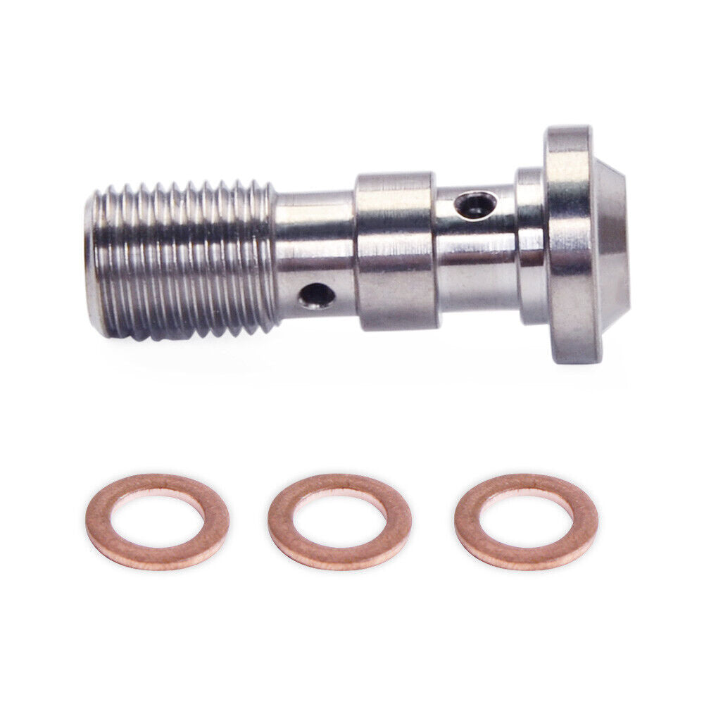 M10 X 1.0 Dual Brake Banjo Bolt Double Hole For APRILIA RSV4 1000 BMW R1200GS KTM 1290 Super Duke