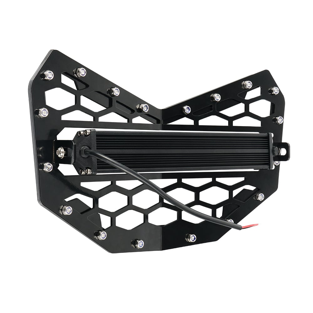 Mesh Grille Guard With 10" LED Light Bar For Can-Am Maverick X3 2018-2022 X3 Max RR 2020-2022