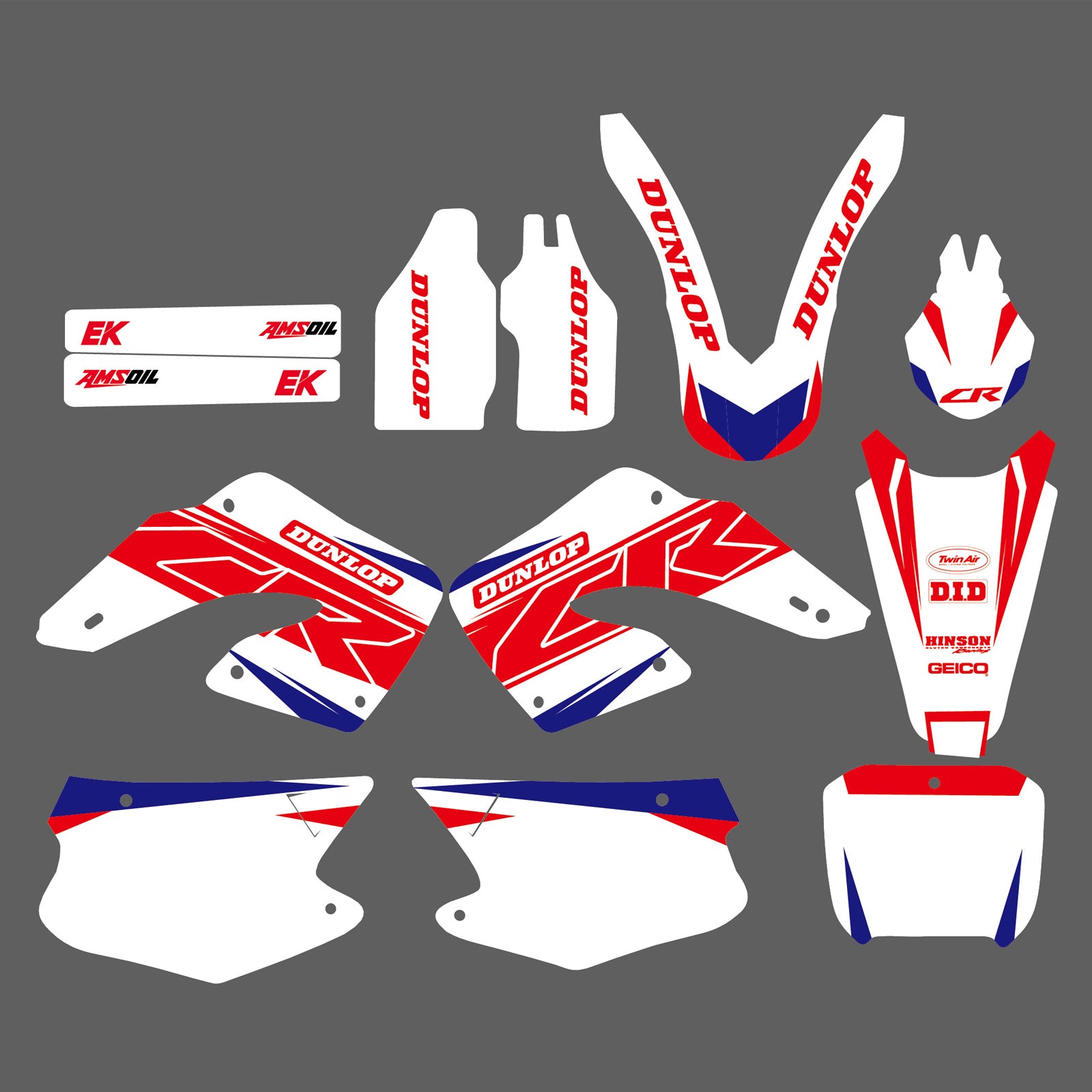 Motocross Graphics Decals Stickers For Honda CR125R CR250R 2000-2001