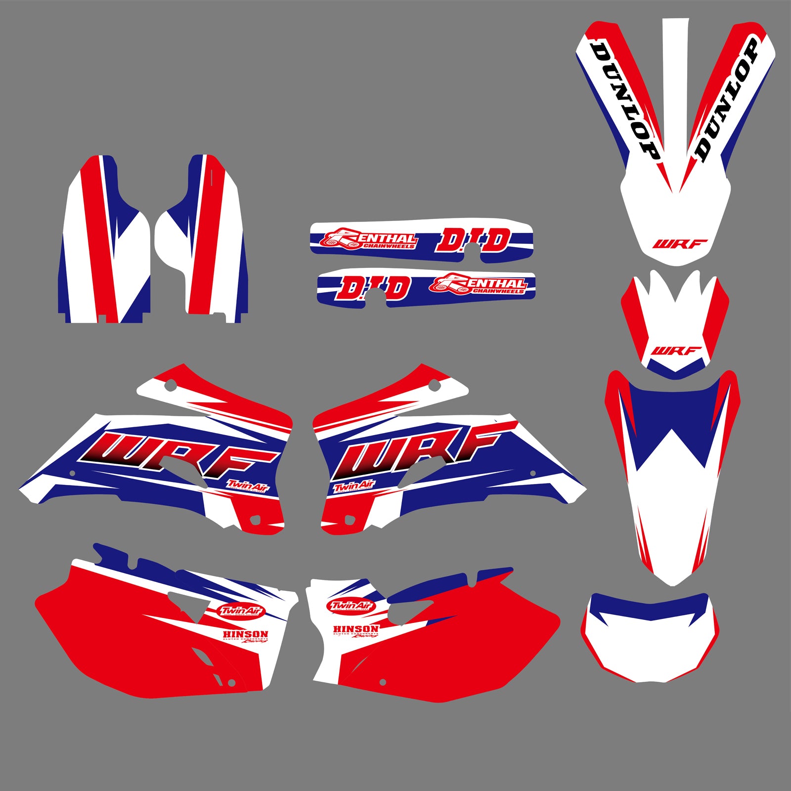 Motorcycle Fairing Stickers for WR250F 07-13 WR450F 07-11