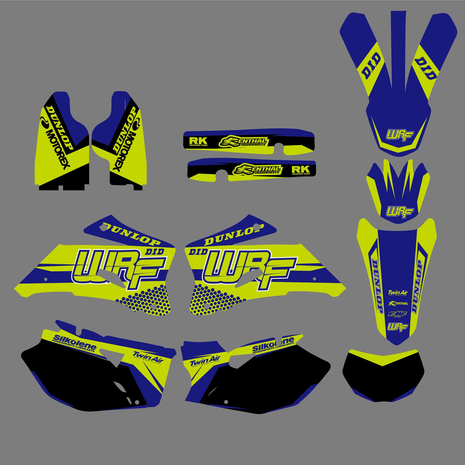 Motorcycle Fairing Stickers for WR250F 07-13 WR450F 07-11