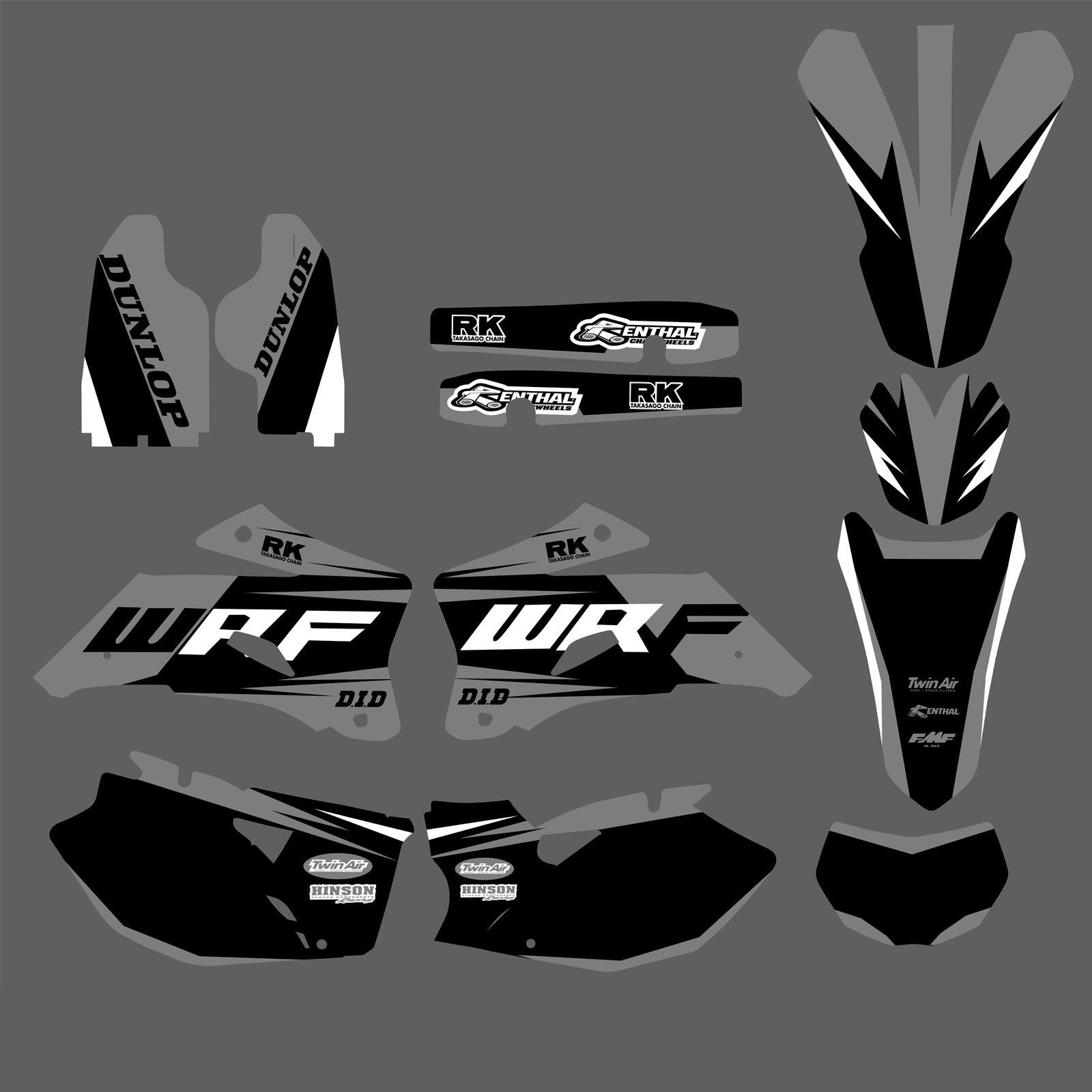 Motorcycle Fairing Stickers for WR250F 07-13 WR450F 07-11
