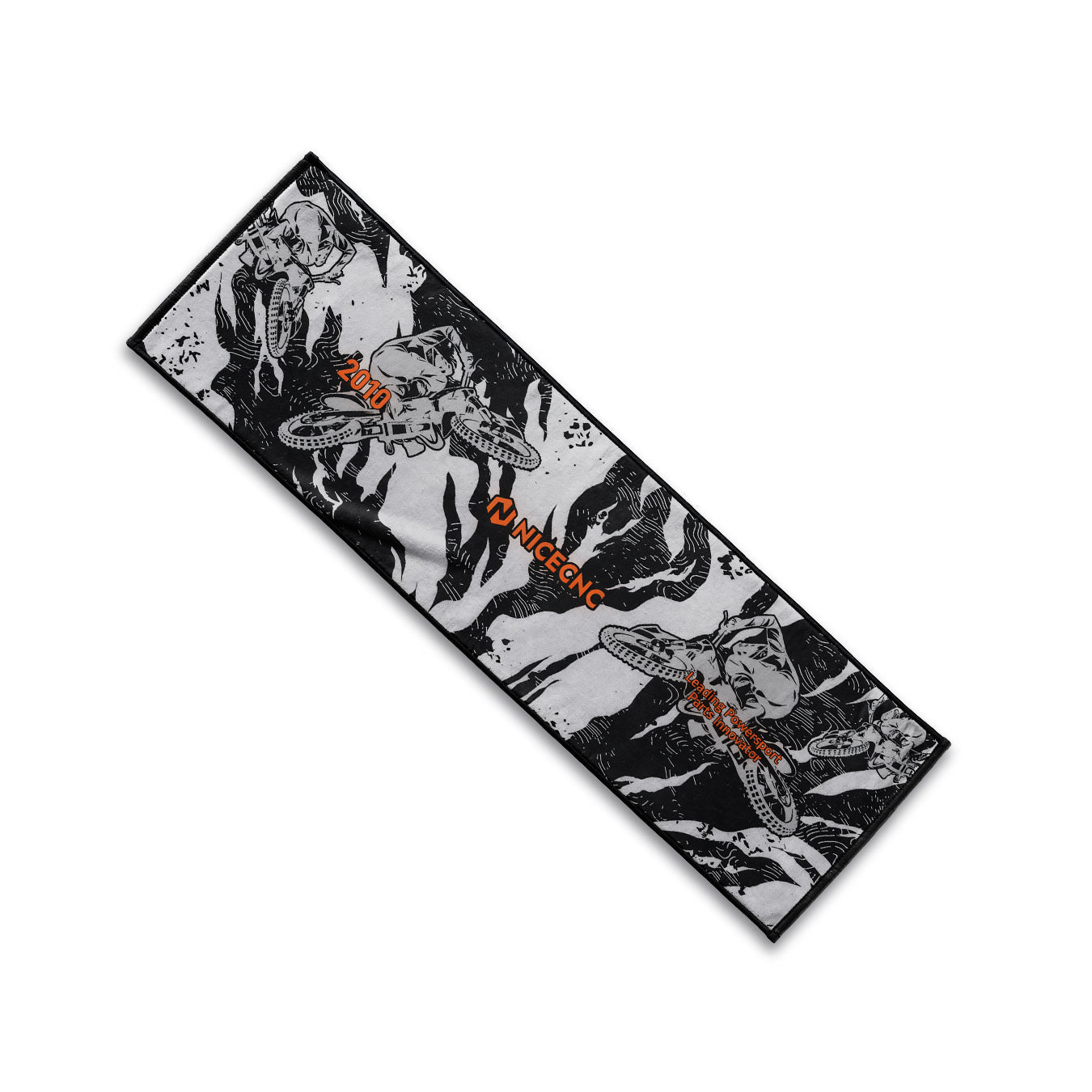 Nicecnc Sports Towel l Gray & Black Racing Series
