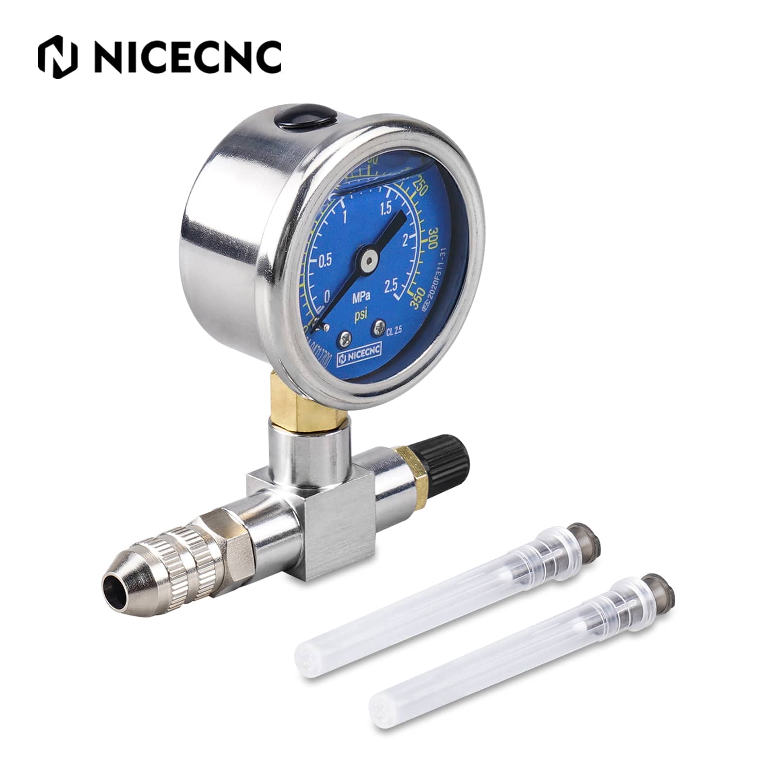 350 PSI Shock Nitrogen Needle Fill Tool For Universal Motorcycles ATV UTV Polaris RZR Can Am