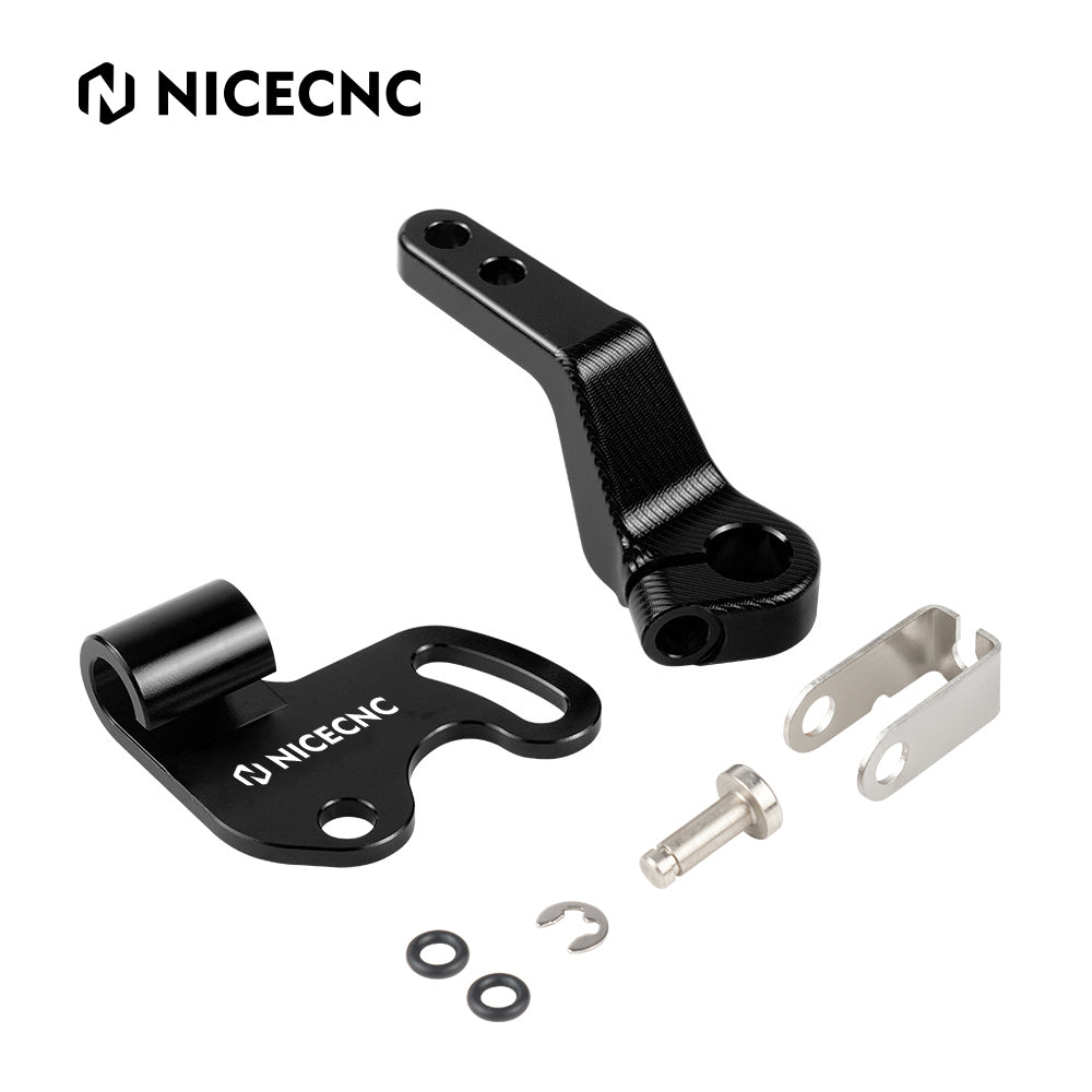 Leva Cambio Regolabile Estesa NICECNC Per Husqvarna Norden 901 2022-2024 - Alluminio 7075 Anodizzato Nero