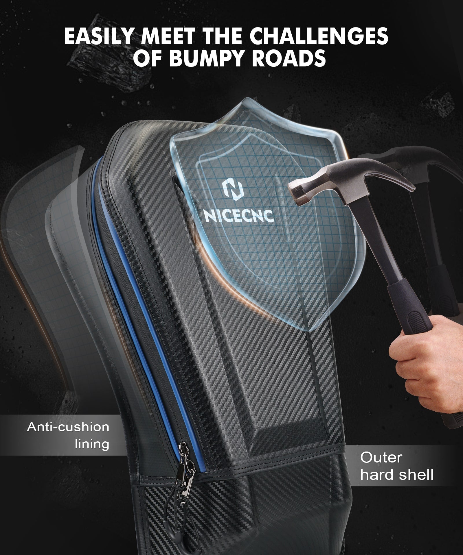 UTV Upgraded Center Seat Storage Tool Bag For Polaris RZR PRO XP 4