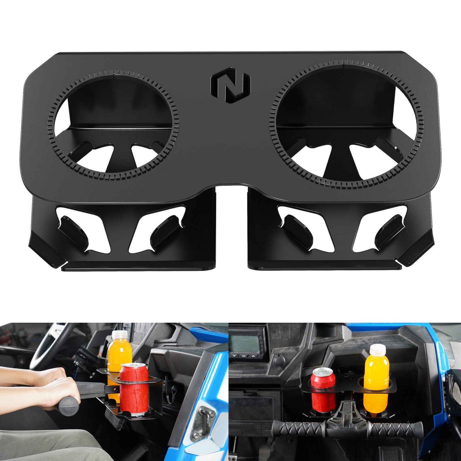 Grab Bar Passenger Drink Cup Bottle Holder For Polaris RZR XP 1000 2014-2023  RZR XP 4 Turbo S 19-20