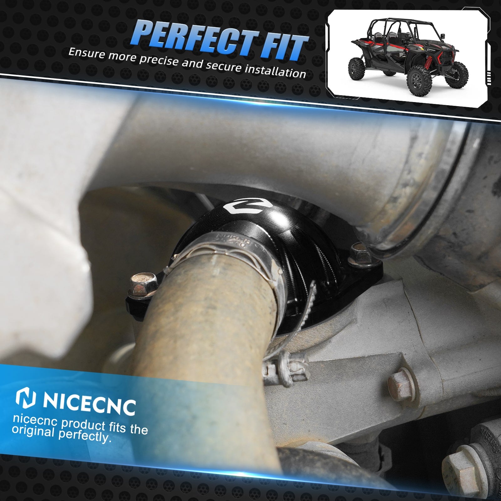 UTV 65℃ Thermostat Housing Upgrade Kit For Polaris RZR XP 1000 / Turbo / General 1000