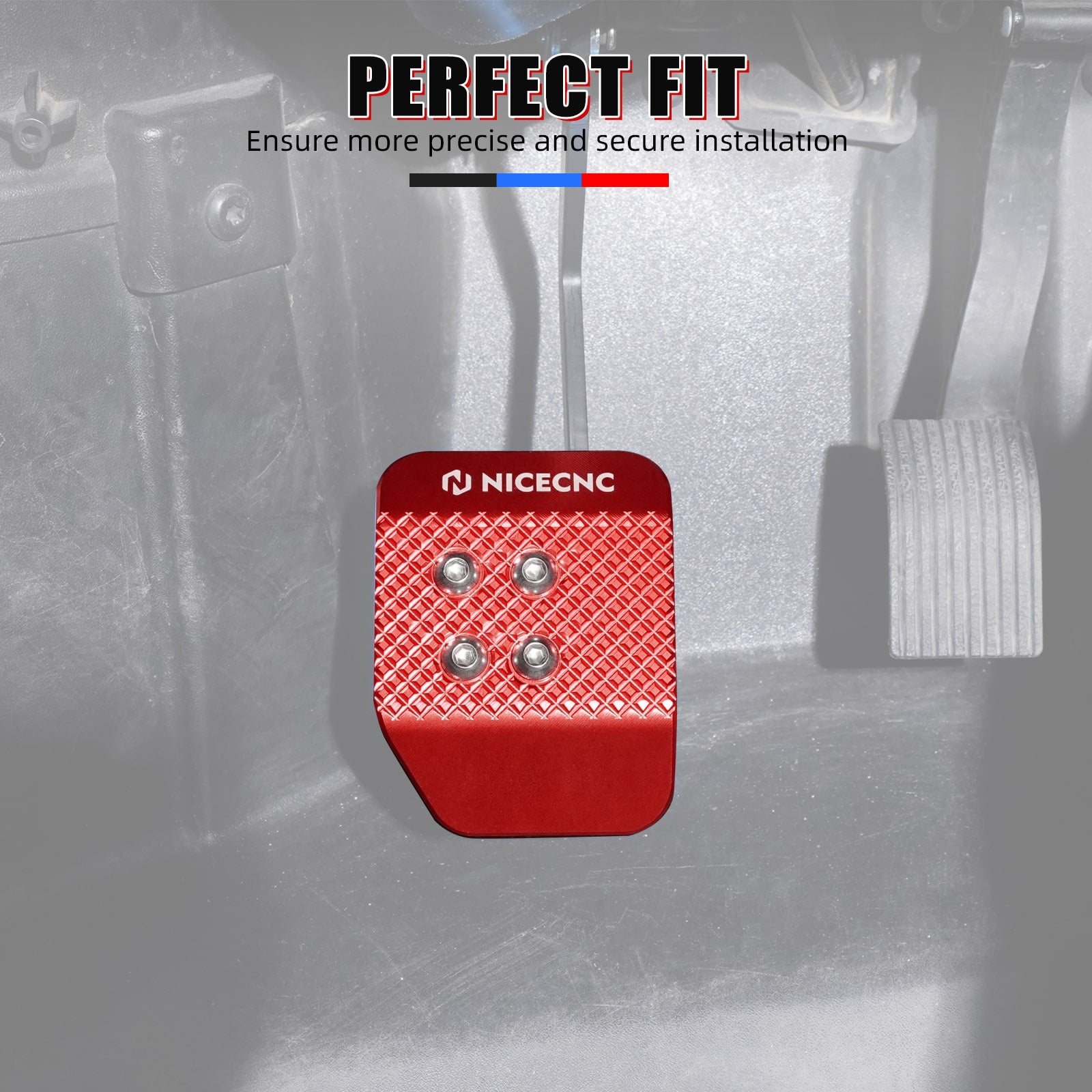 UTV Brake Pedal Extender Pad Tip Plate For Polaris RZR XP 4 1000 Turbo 900