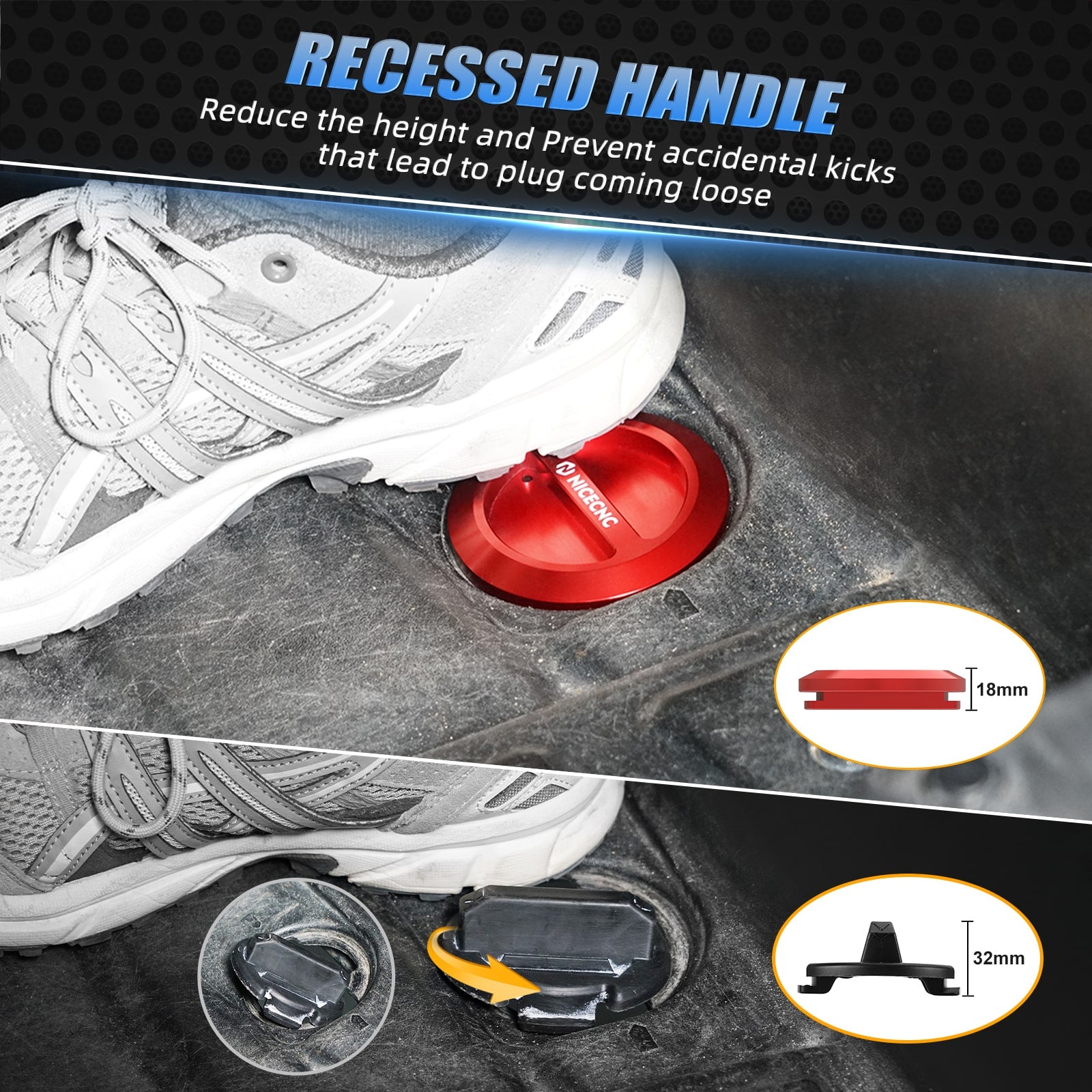 Upgraded UTV Twist Floor Drain Plugs For Polaris RZR XP 4 1000 Trail General 1000