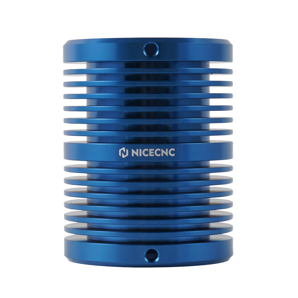 Pair 12Fins ATV Front Shock Absorber Coolers For Yamaha RAPTOR 700R 2013-2021