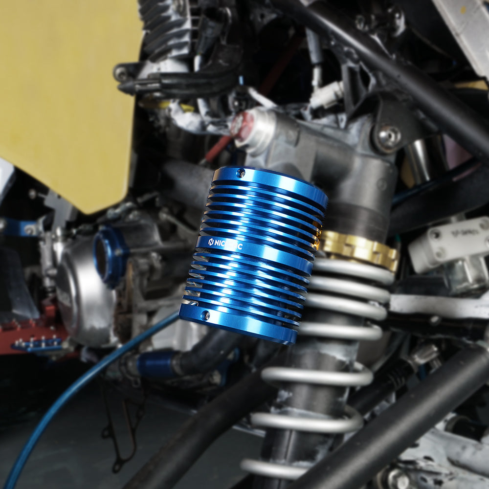 ATV Finned Front Shock Suspension Absorber Coolers For Yamaha Raptor 700 R