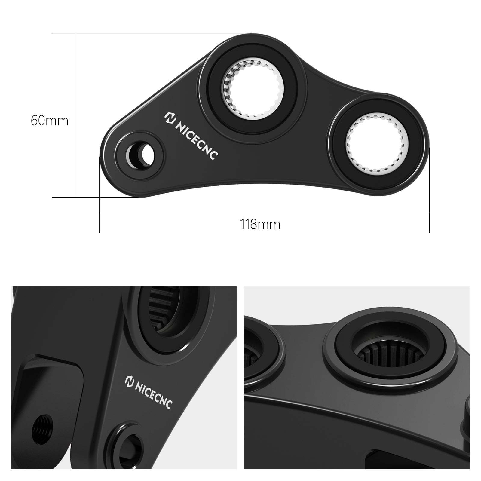 1.57" Rear Drop Lowering Link Kit For KTM 690 Enduro SMC R 2008-2018