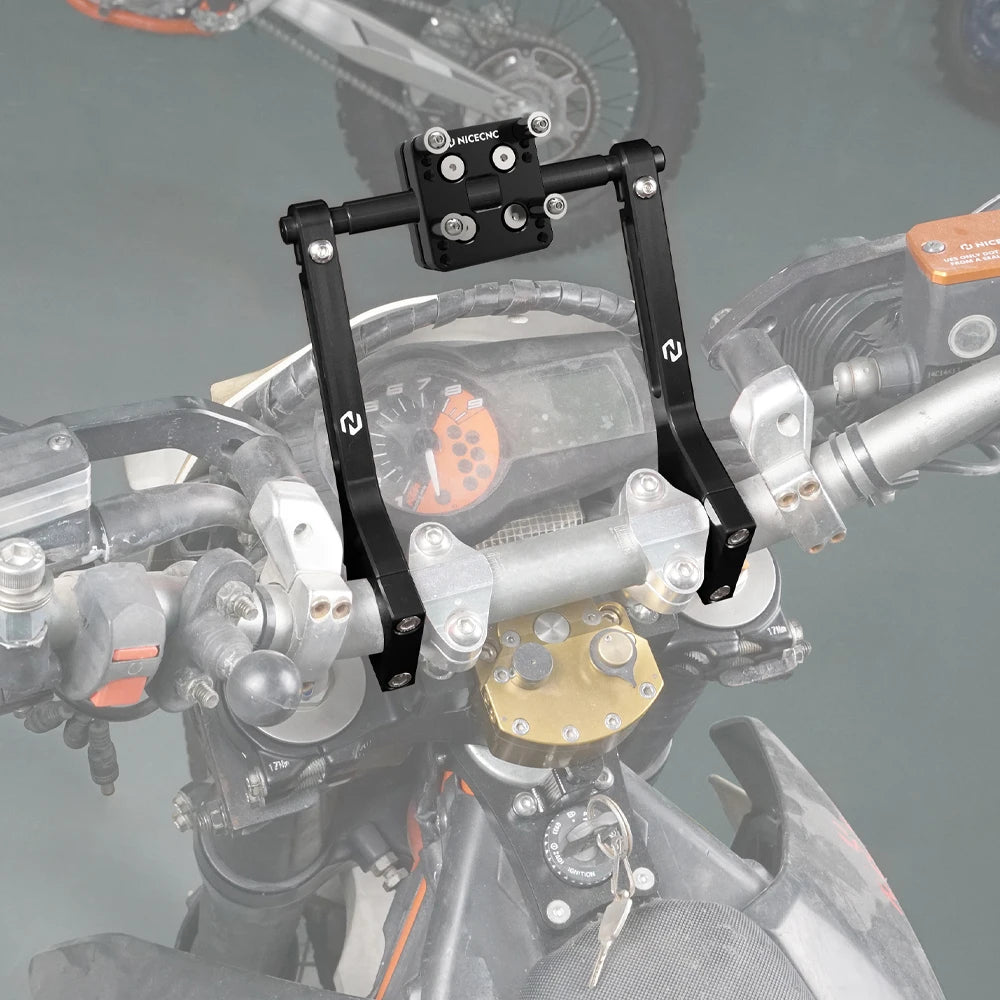 Roadbook Mounting Arms + GPS Holder Bar Clamp For Husqvarna TE FE TX FX 701 Enduro SM