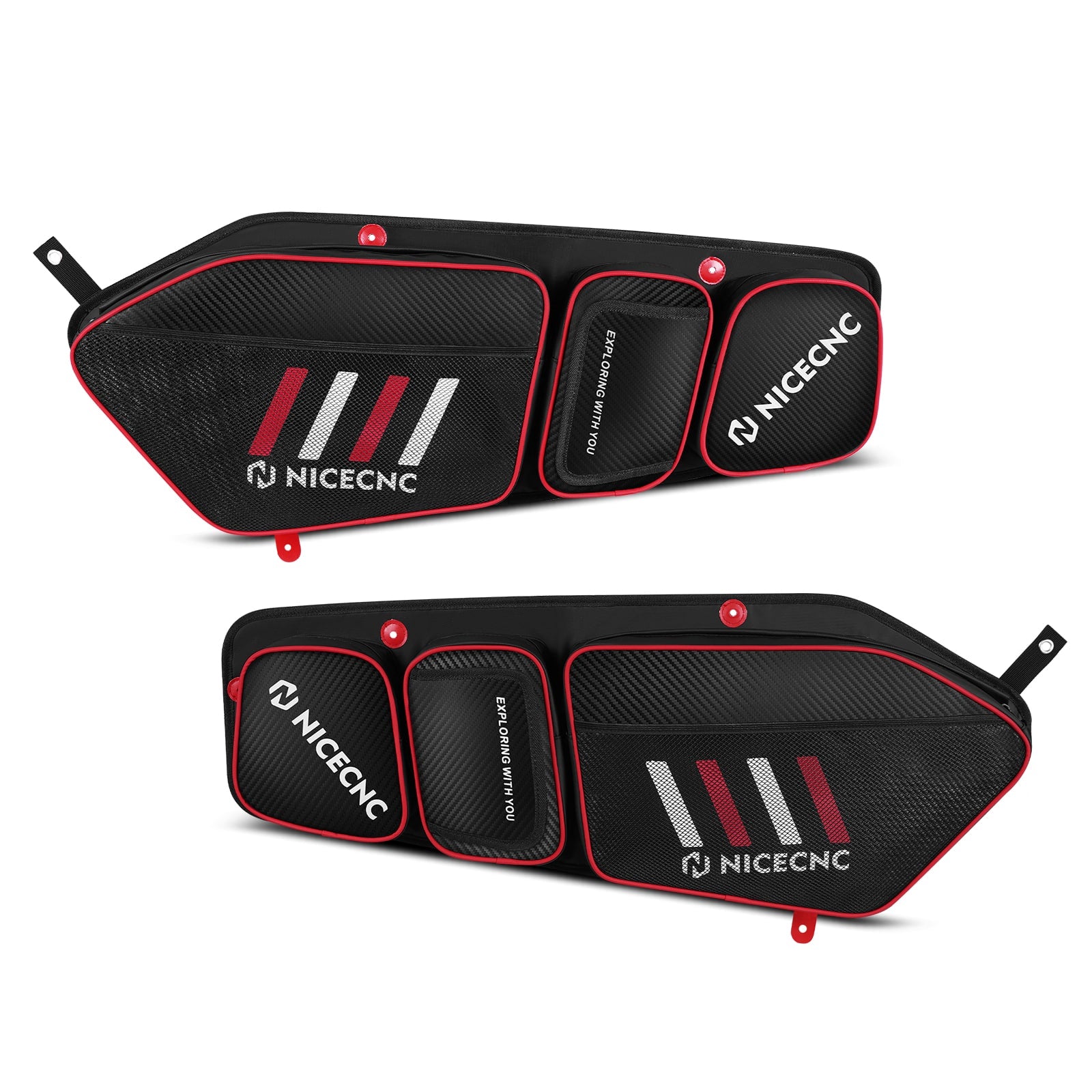 Upgraded Pair UTV Front Door Storage Bags For Polaris RZR TURBO R / PRO XP / PRO R
