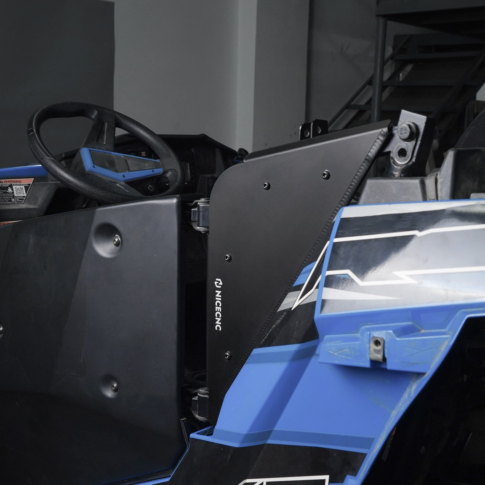 UTV Rear Door Side Panels Cover Guards with Clamps For Polaris RZR XP 1000 2014-2023