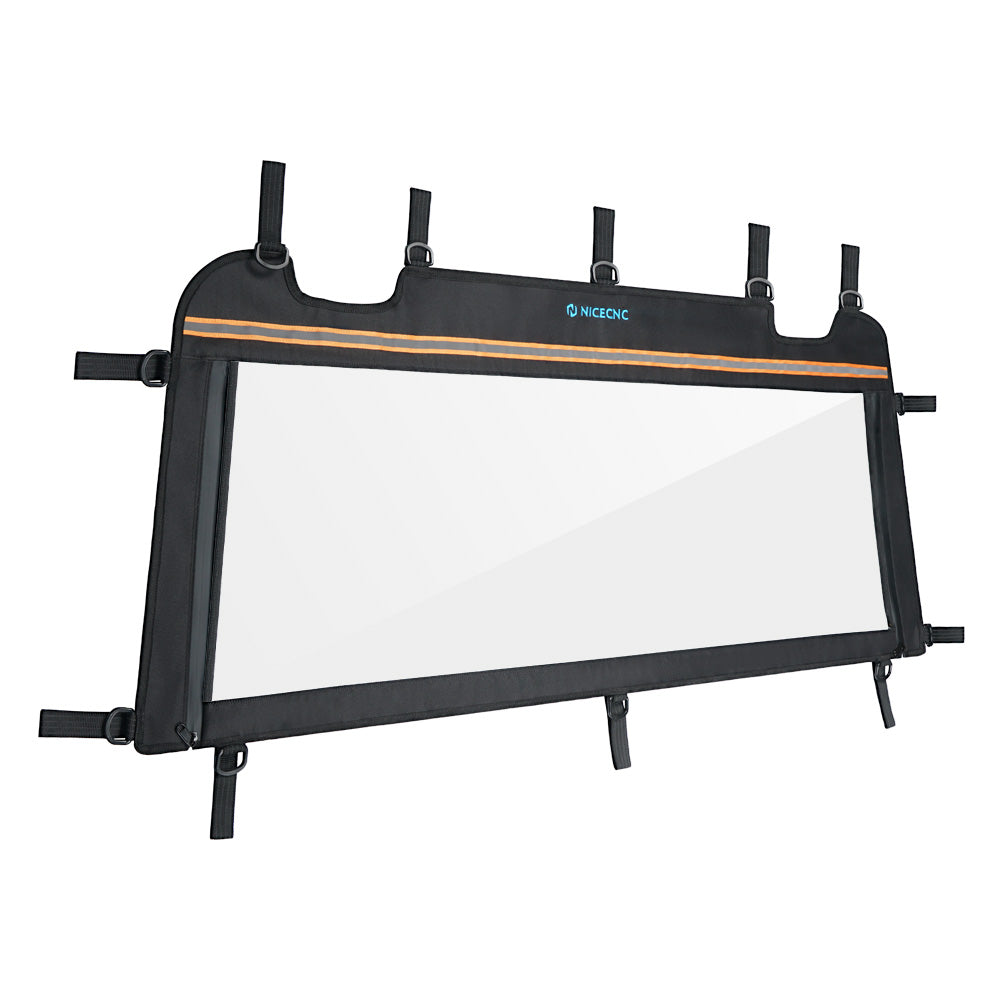UTV Clear Rear Window Shield Panel For Polaris RZR XP 1000 / TURBO