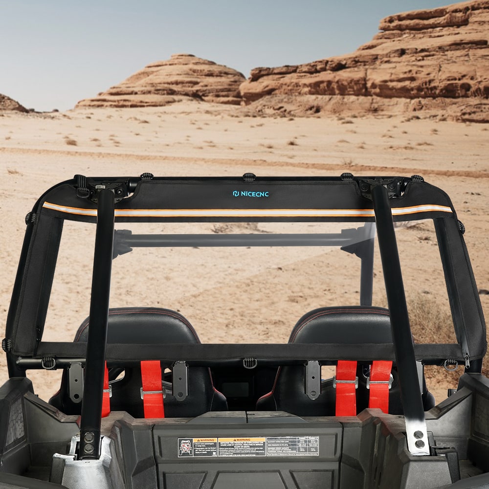 UTV Clear Rear Window Shield Panel For Polaris RZR XP 1000 / TURBO