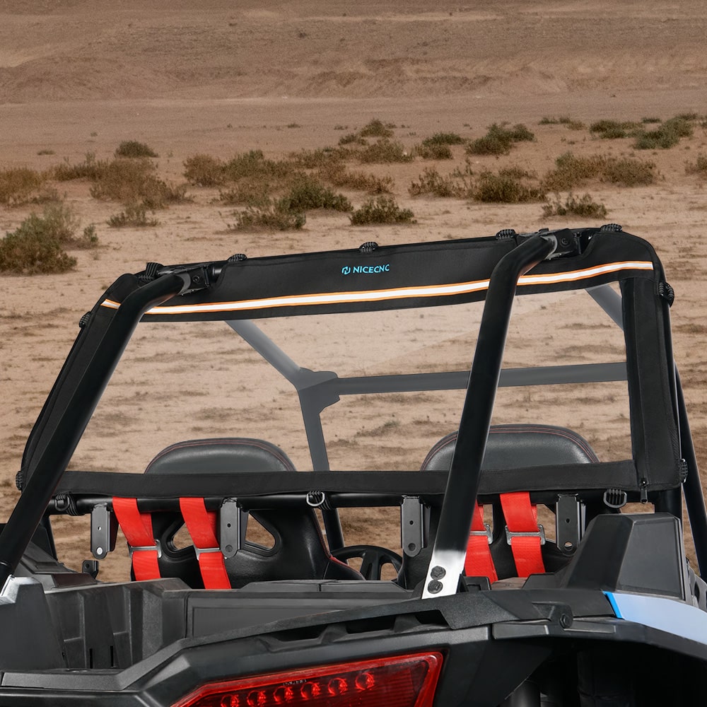 UTV Clear Rear Window Shield Panel For Polaris RZR XP 1000 / TURBO