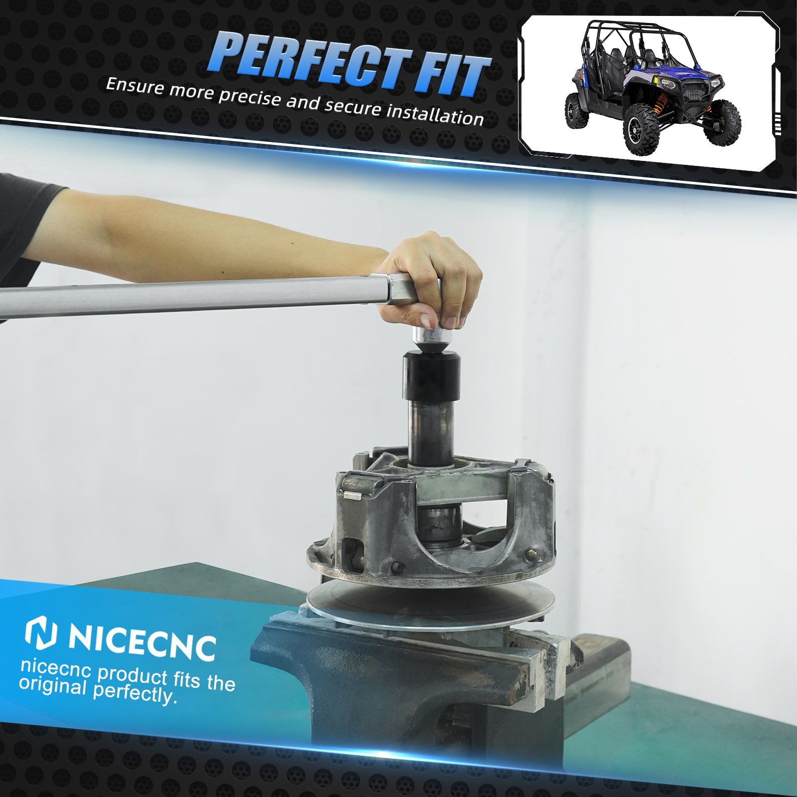 UTV Primary Clutch Spider Nut Socket Tool For Polaris RZR XP 4 Turbo