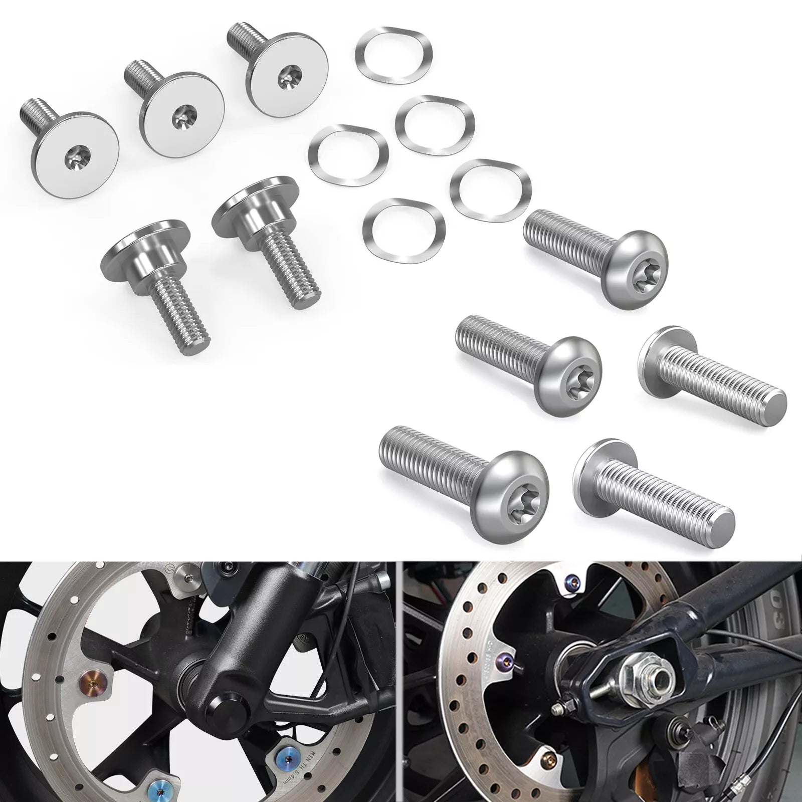 Front Brake Rotor Disc Hardware Bolts Kit For Harley Sportster S Pan America 1250 2021-2024