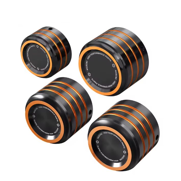 Front Axle Nut Covers Caps For Harley Sportster 1200 48 72 XL Iron 883 Roadster