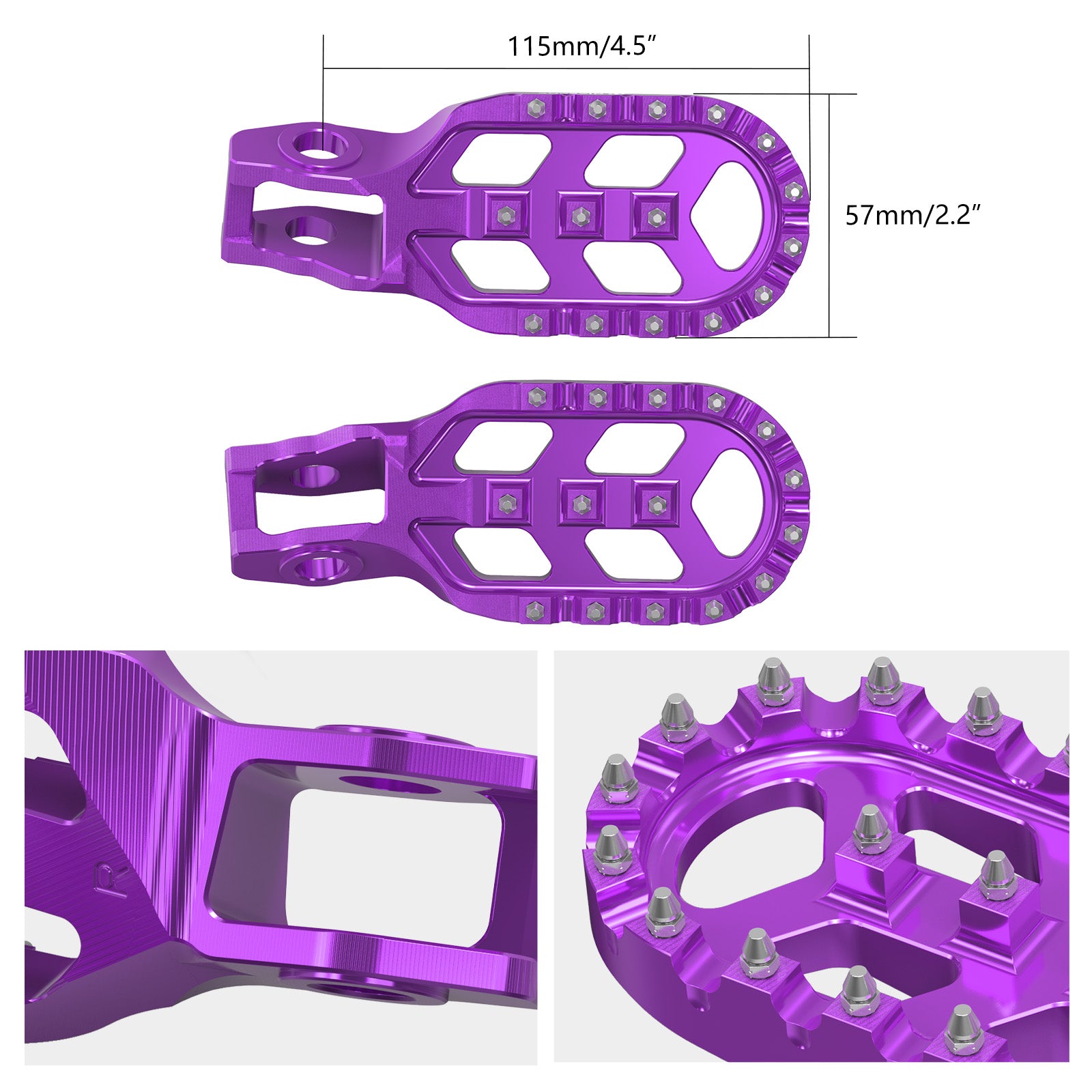 Forged Offset Extender Foot Pegs For Stark Varg EX MX 2024-2025