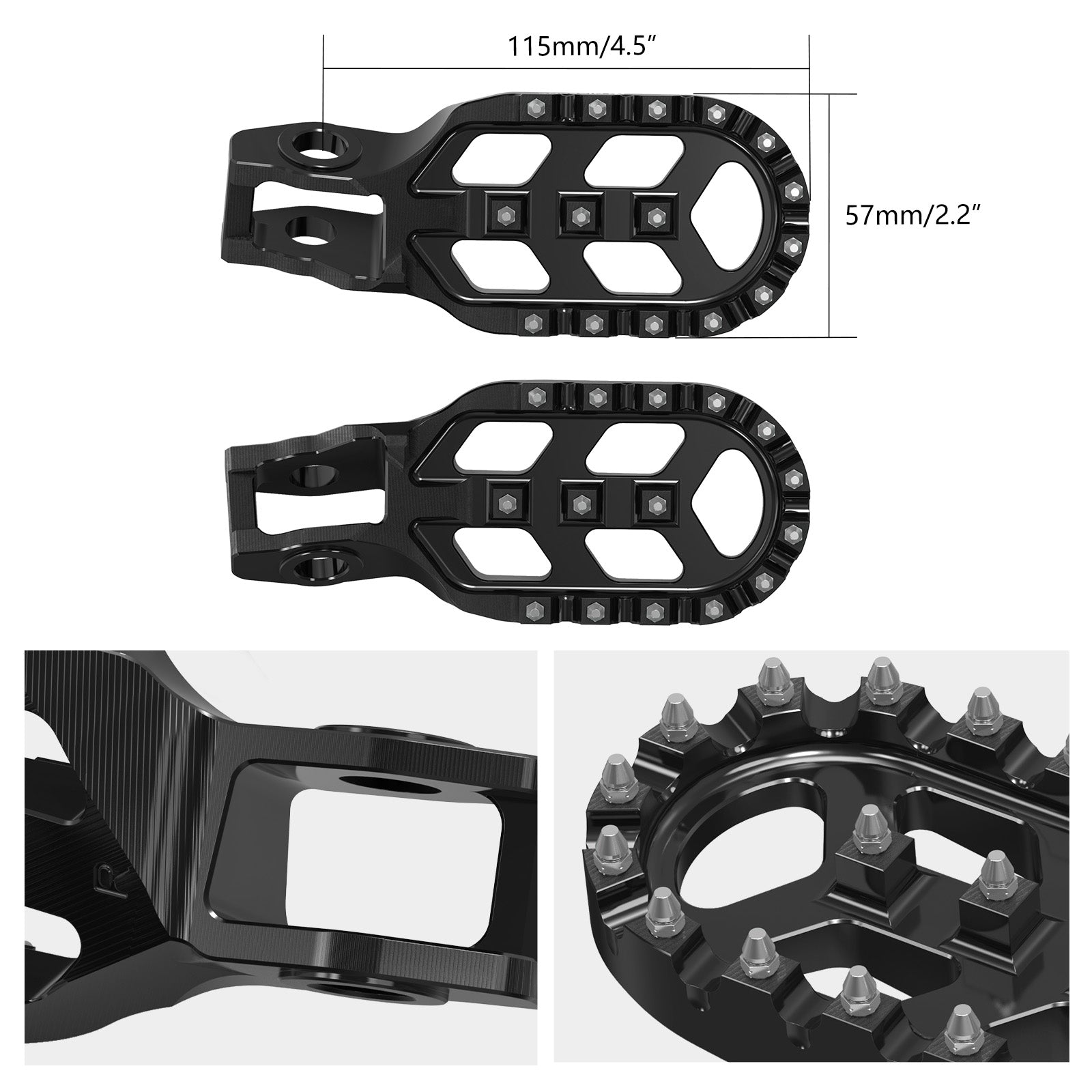 Forged Offset Extender Foot Pegs For Stark Varg EX MX 2024-2025