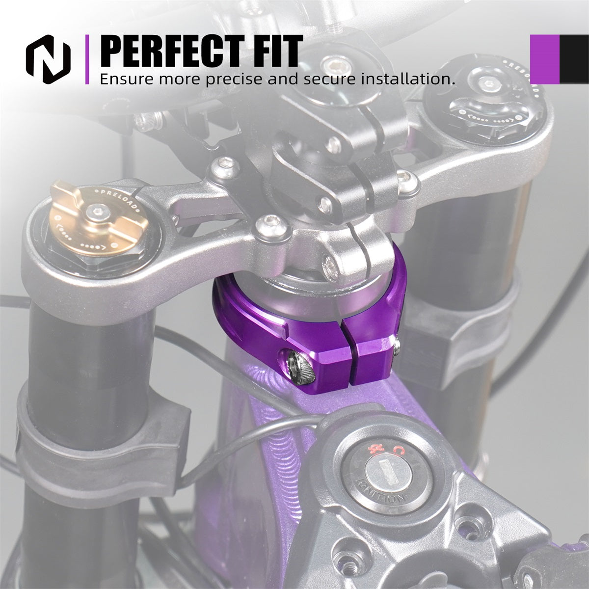 Reinforced Head Tube Frame Brace Clamp For Surron Light Bee X/ S/ L1E Segway X160 X260