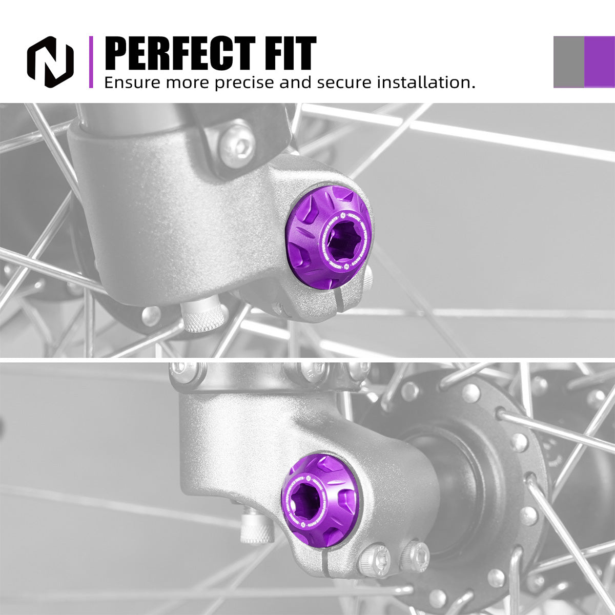 Front Wheel Axle Bolt Nut Kit For Surron Light Bee X/ S/ L1E Segway X160 X260