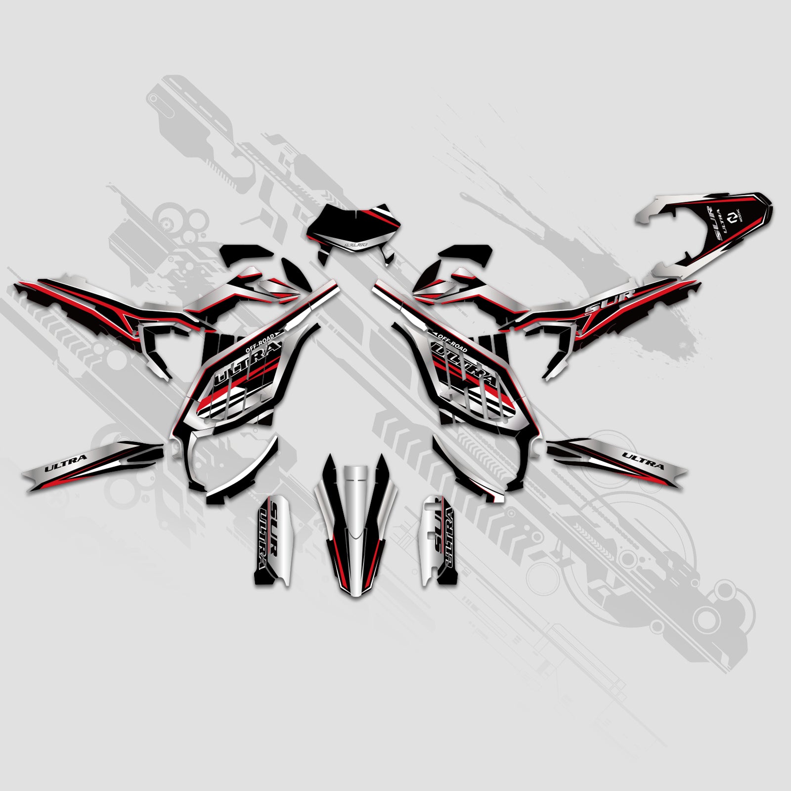 Motorcycle Full Graphics Decals Stickers Kit For Surron Ultra Bee ALL YEARS
